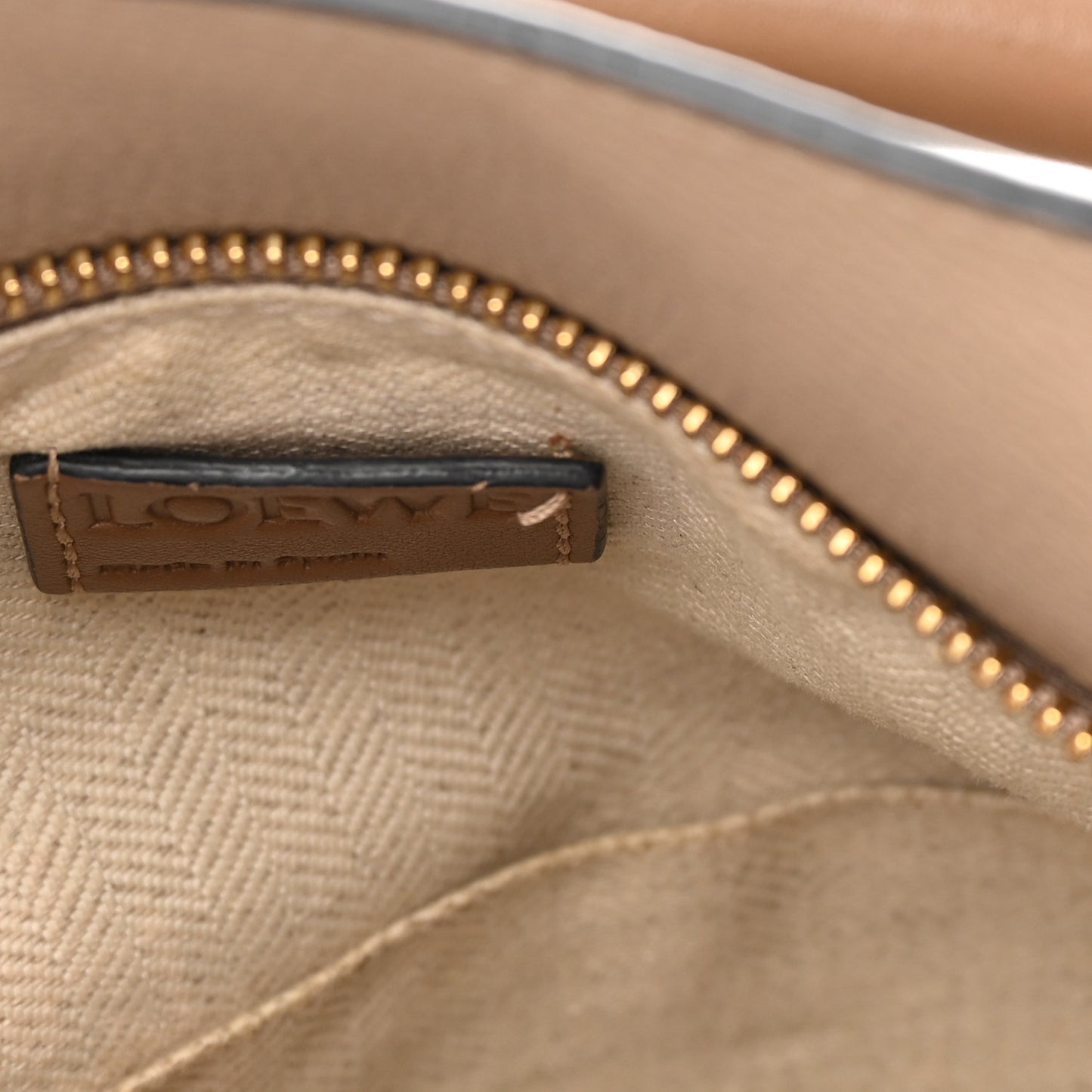 Grained Calfskin Small Puzzle Bag Sand Mink
