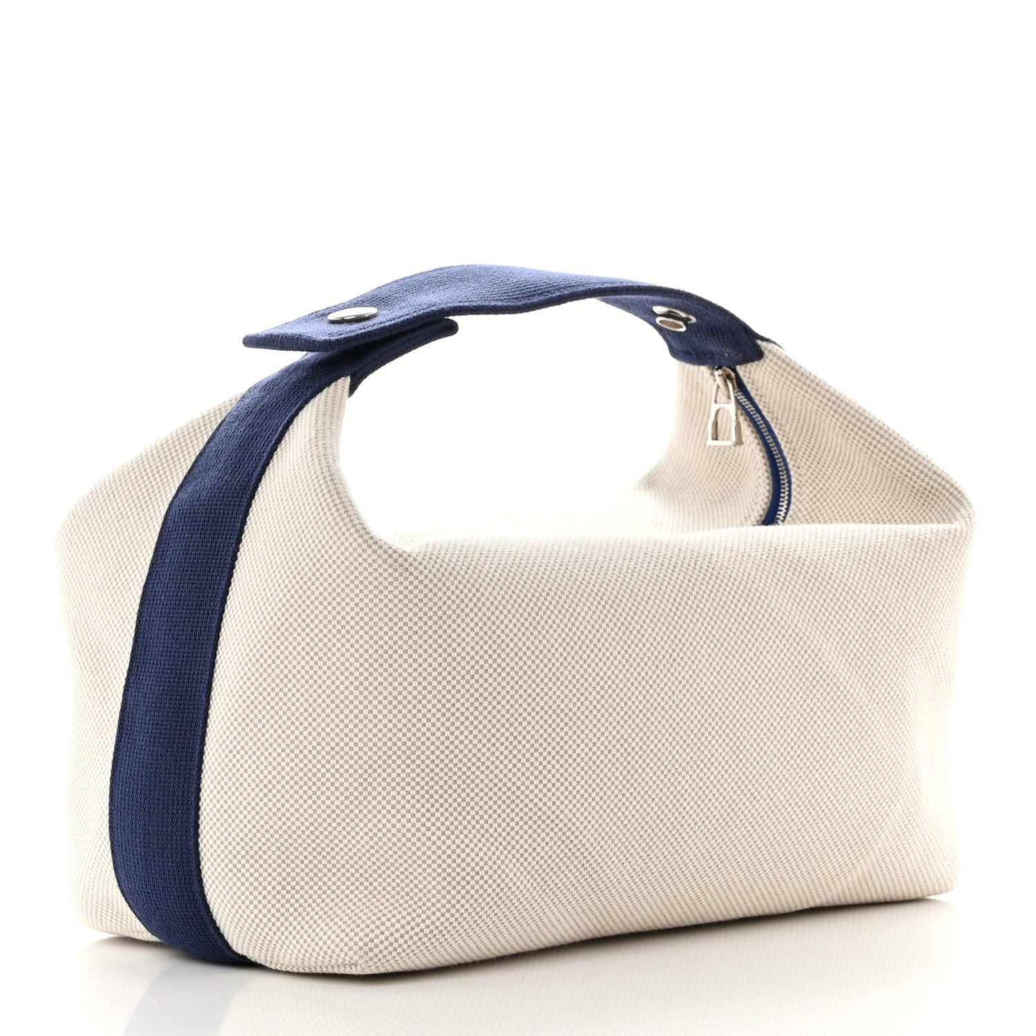 Hermes Canvas Large Bride-A-Brac Cabriole Case Gris Perle 4 of 12
