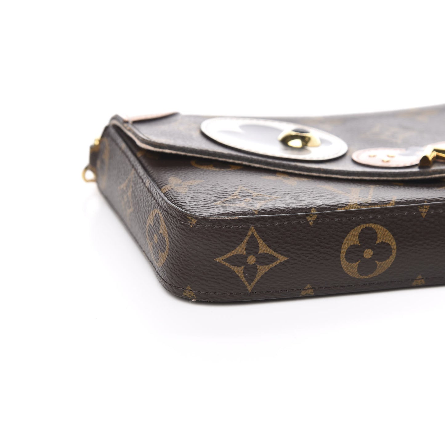 Monogram Valentine Dog Pochette Felicie Chain Wallet