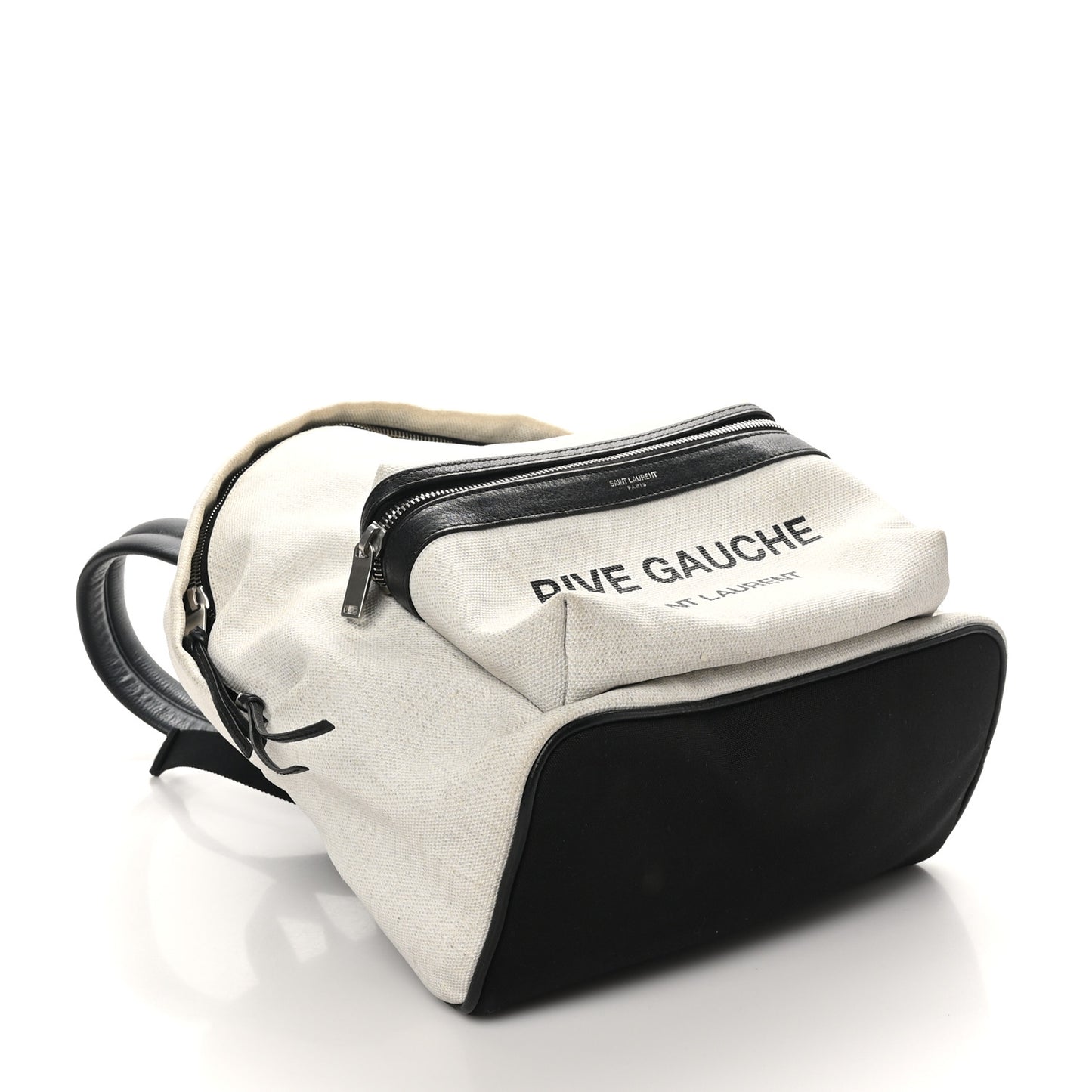 Canvas Rive Gauche City Backpack White Black