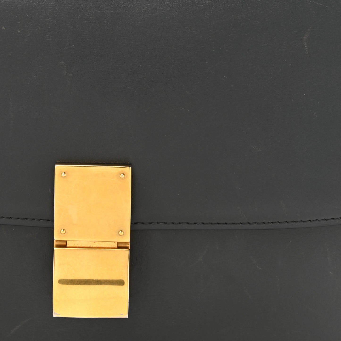 Box Calfskin Medium Classic Box Flap Bag Anthracite