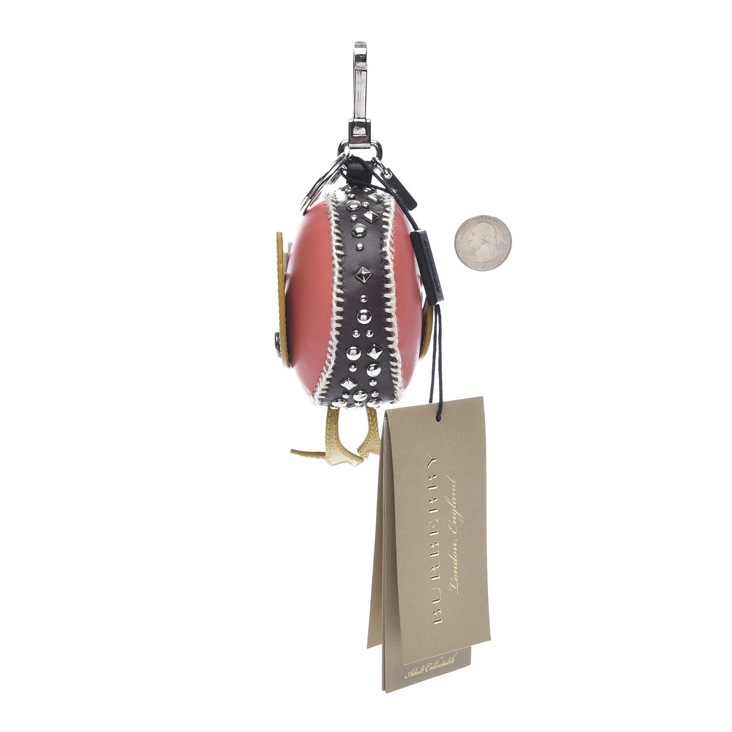 Calfskin Studded Mabel Derek The Bird Bag Charm Deep Clare Multicolor