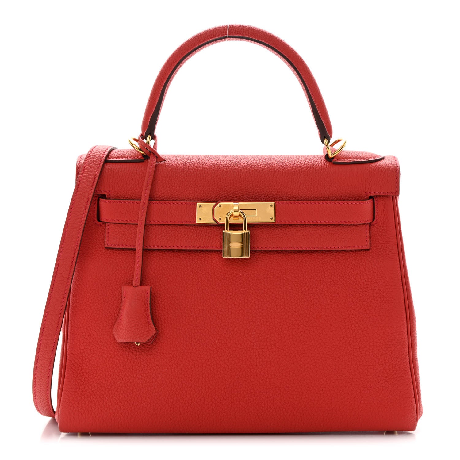 Hermes Togo Kelly Retourne 28 Rouge Casaque 1 of 14