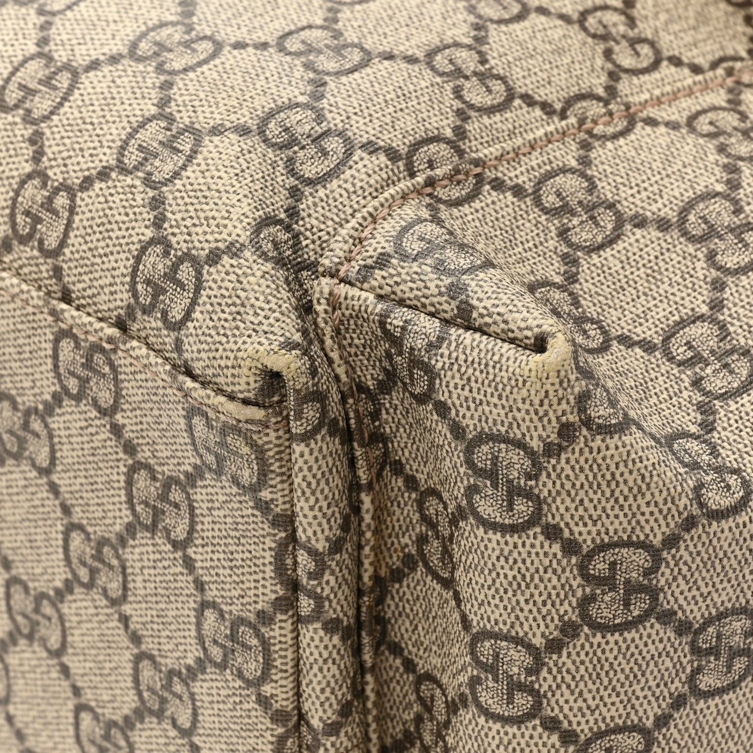 Gucci GG Plus Monogram Messenger Diaper Bag Dark Brown 12 of 15