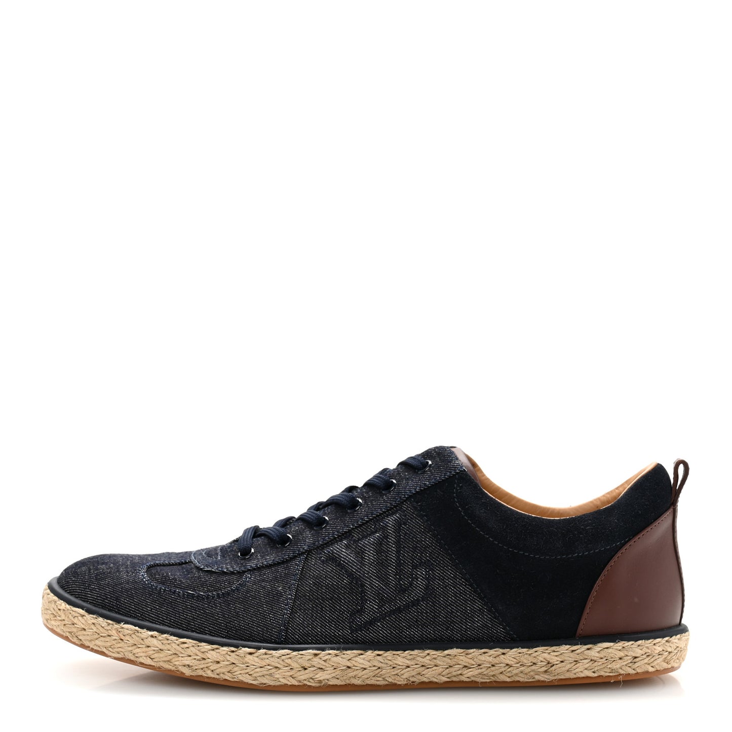 Denim Suede Espadrille Mens Sneakers 10 Blue