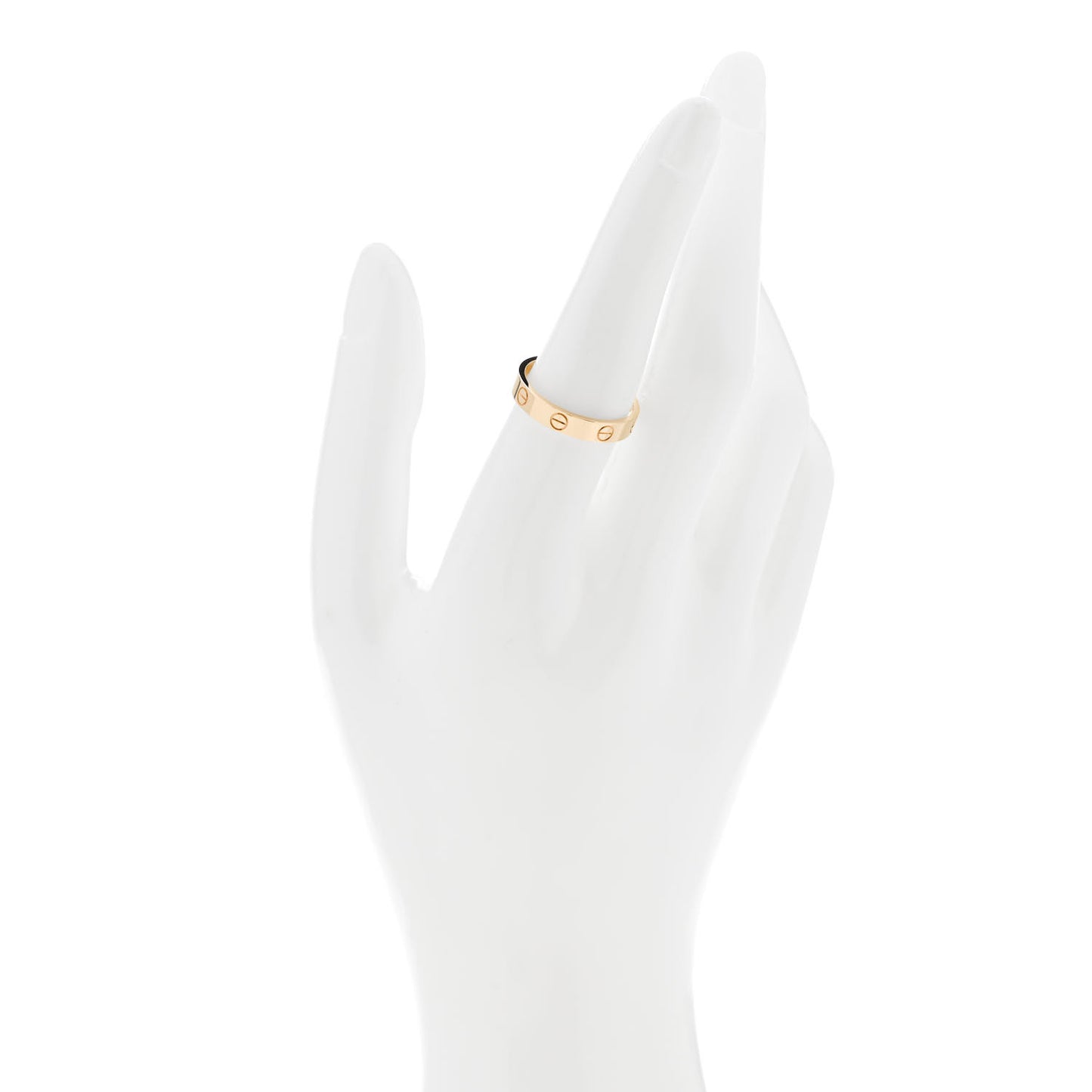 18K Yellow Gold 3.5mm LOVE Wedding Band Ring 56 7.75