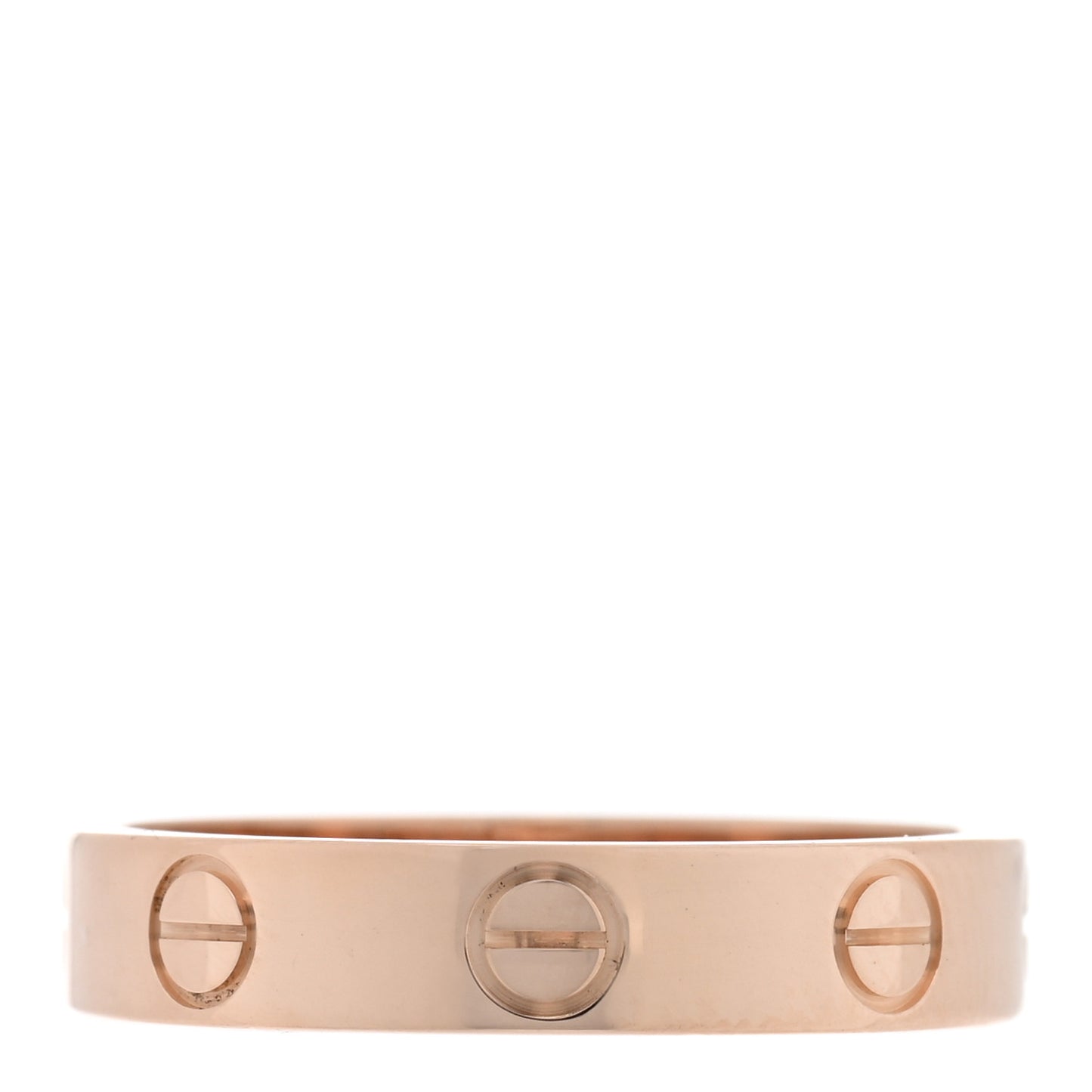 18K Pink Gold 3.5mm LOVE Wedding Band Ring 51 5.75