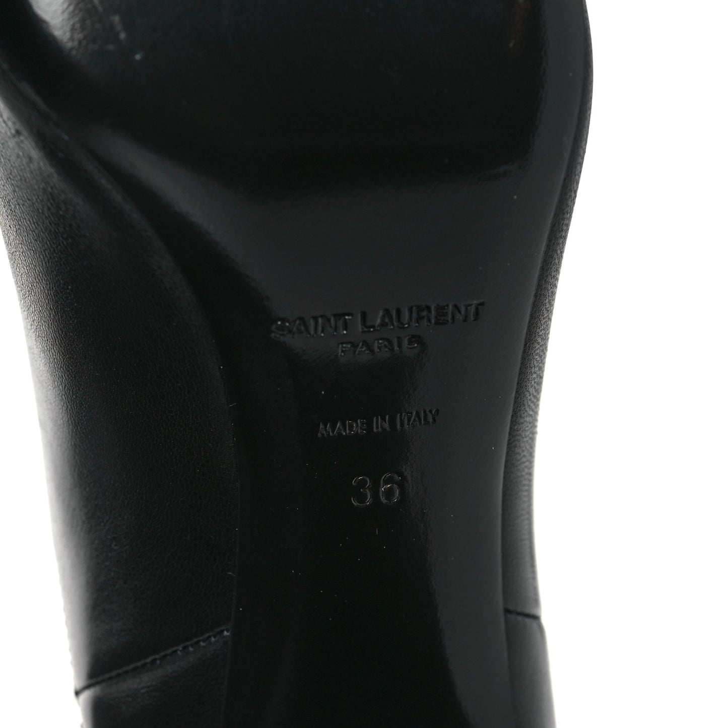 Nappa Lou 75 Ankle Zip Boots 36 Black