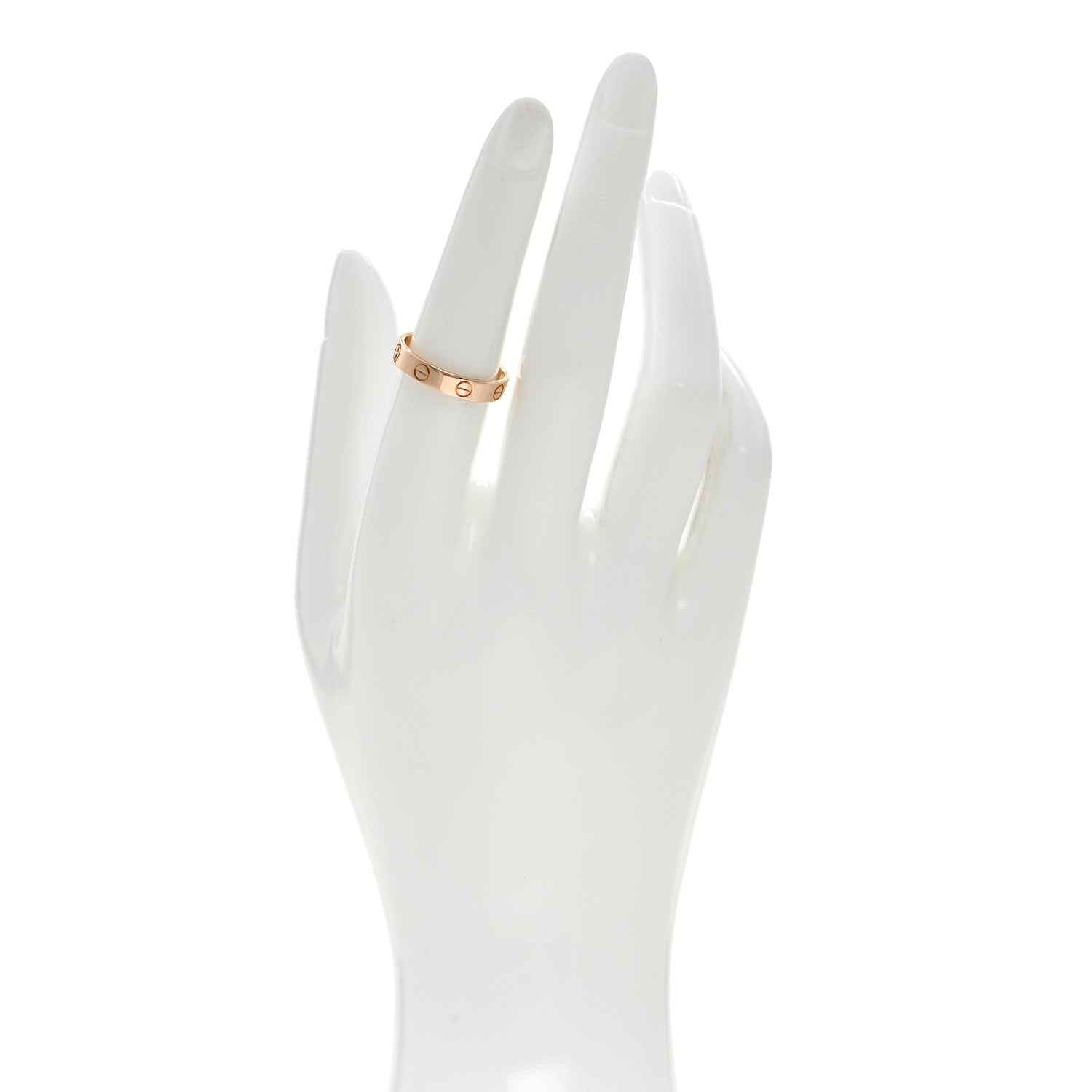 Cartier 18K Pink Gold 3.5mm LOVE Wedding Band Ring 54 6.75 2 of 4