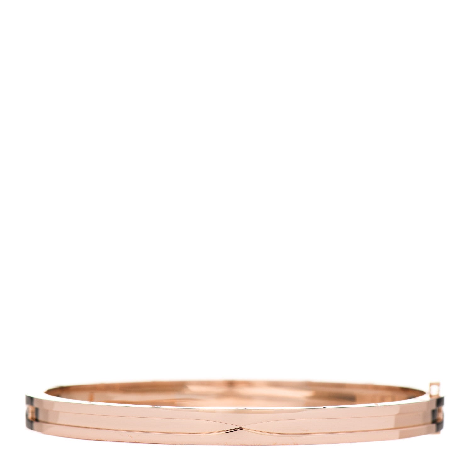 Bulgari 18K Rose Gold Narrow B.Zero1 Bangle Bracelet S 1 of 7