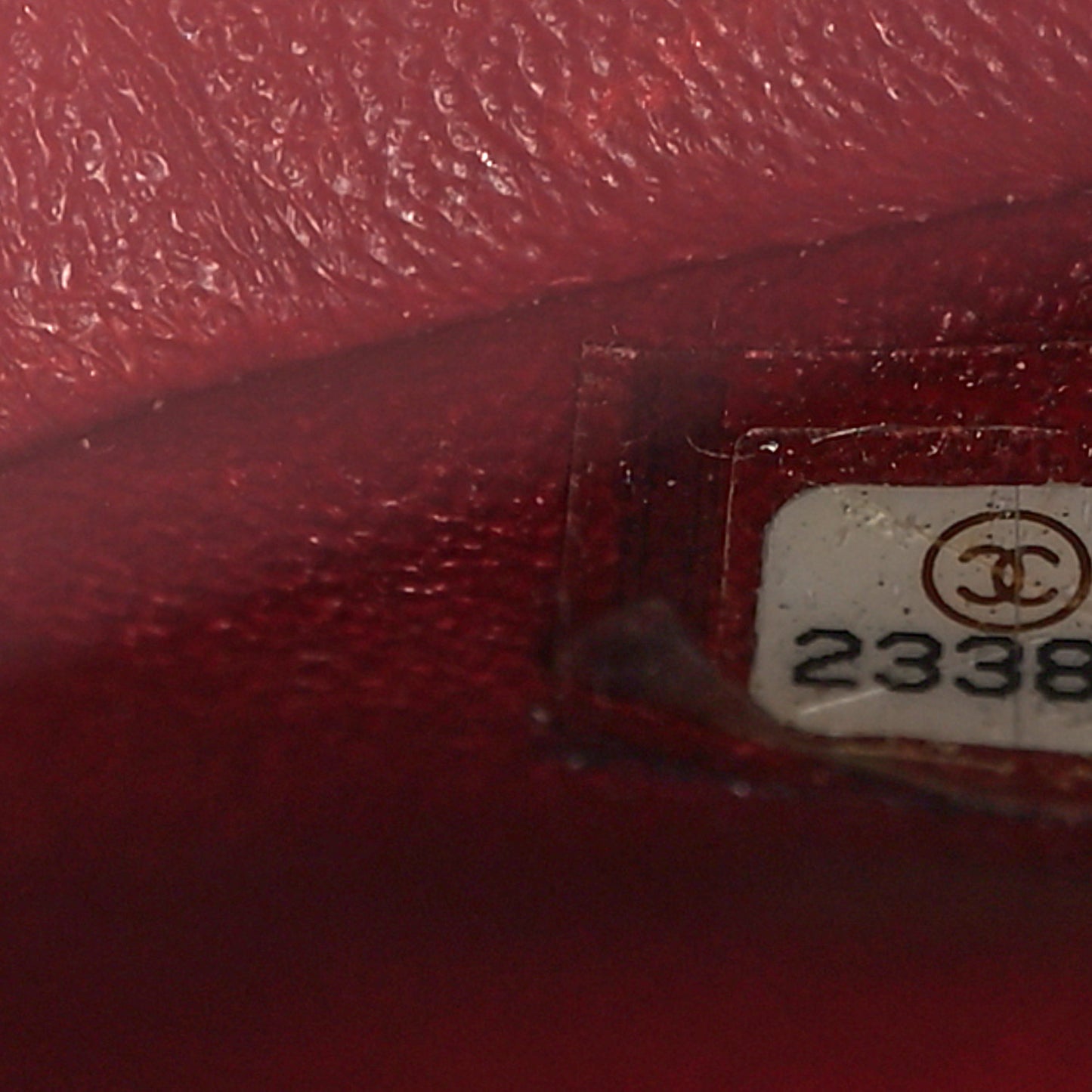 Caviar Quilted Medium Double Flap Dark Red