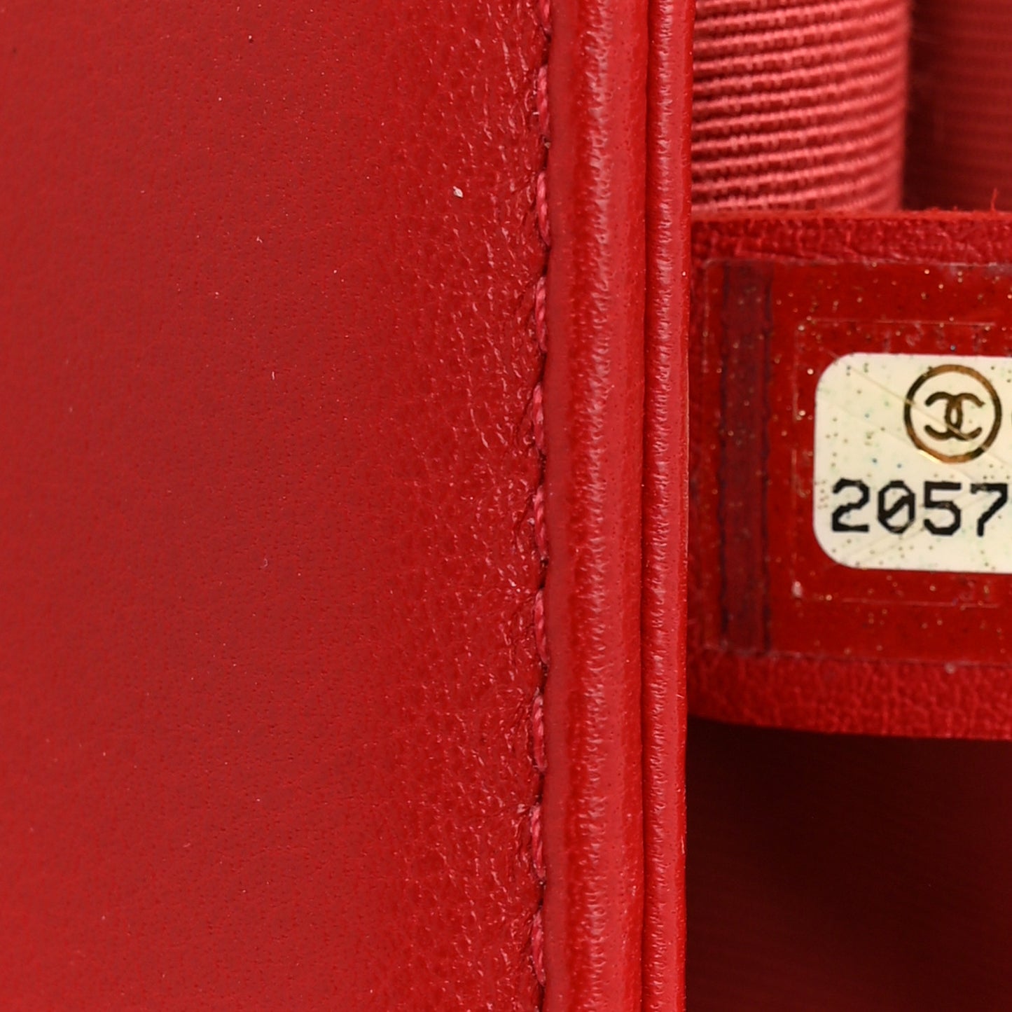 Calfskin Quilted New Medium Boy Flap Red