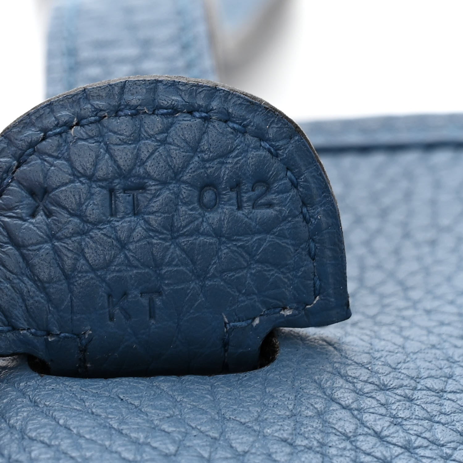 Hermes Taurillon Clemence Evelyne III PM Bleu Agate Cuivre 7 of 10