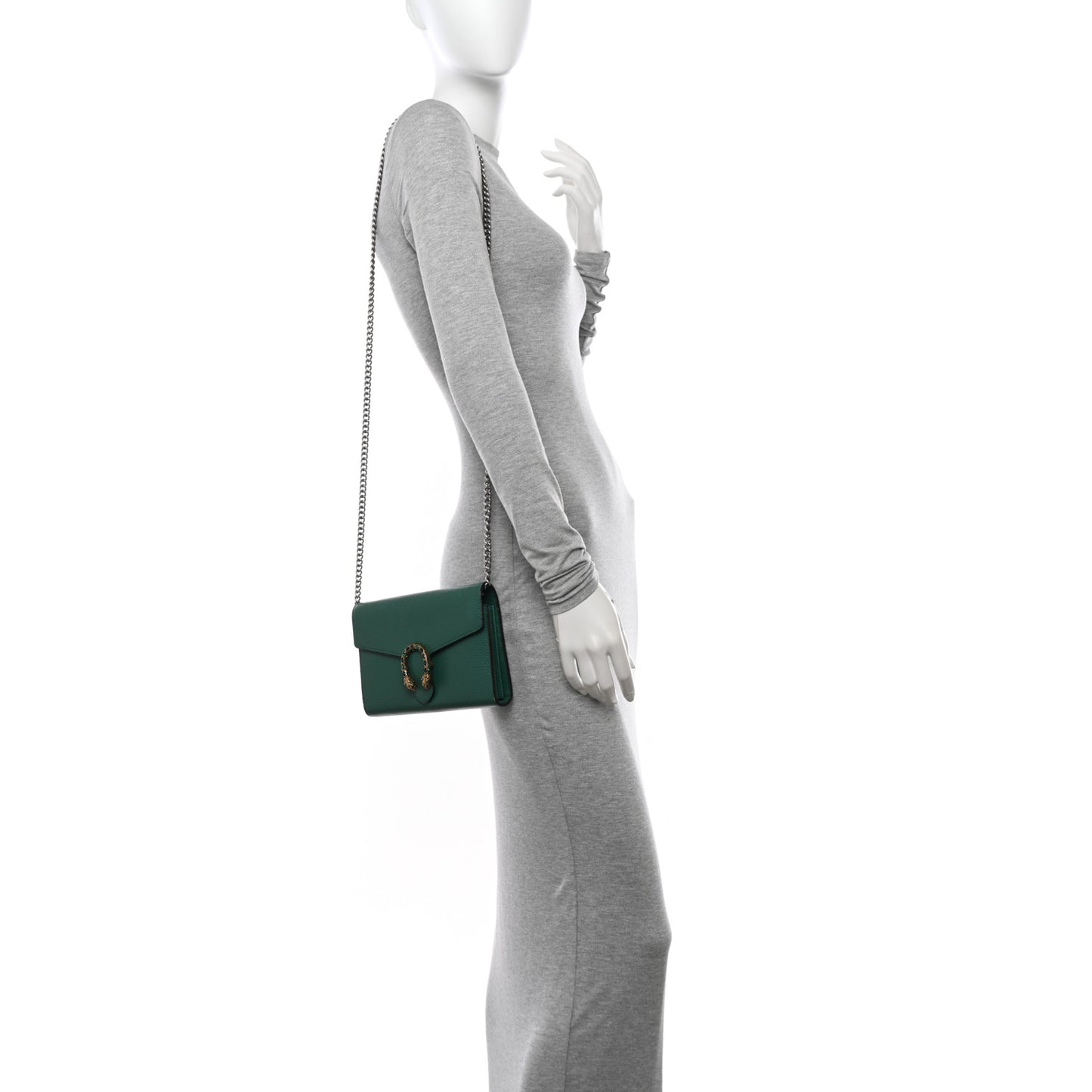 Calfskin Mini Dionysus Chain Wallet Emerald