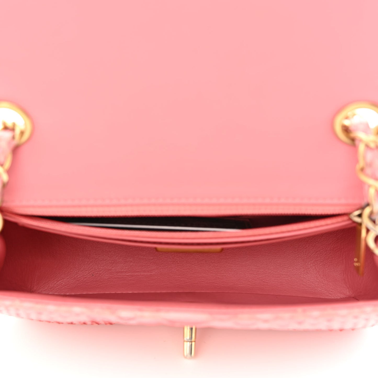 Snakeskin Mini Rectangular Valentine Charms Flap Pink