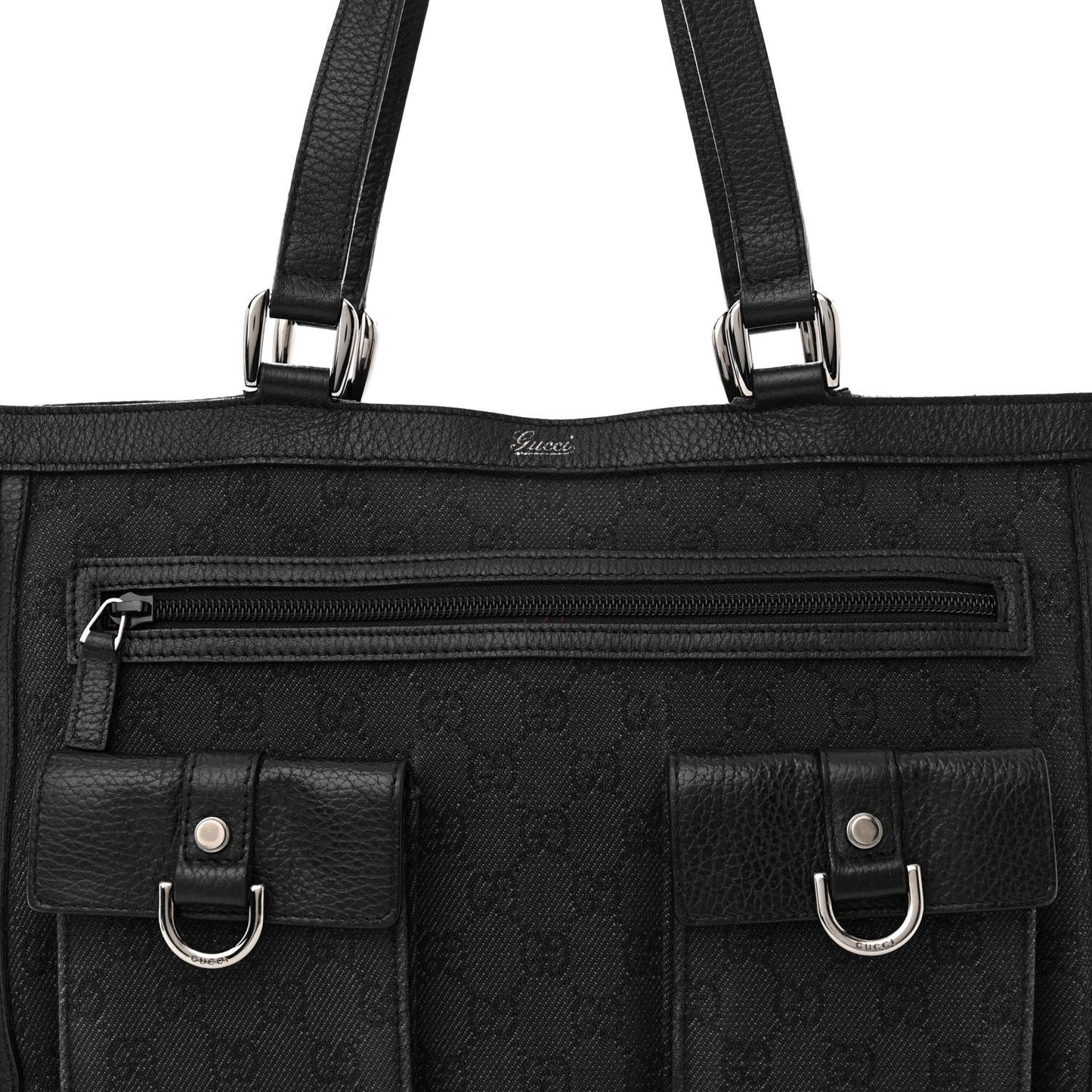 Monogram Abbey D Ring Tote Black