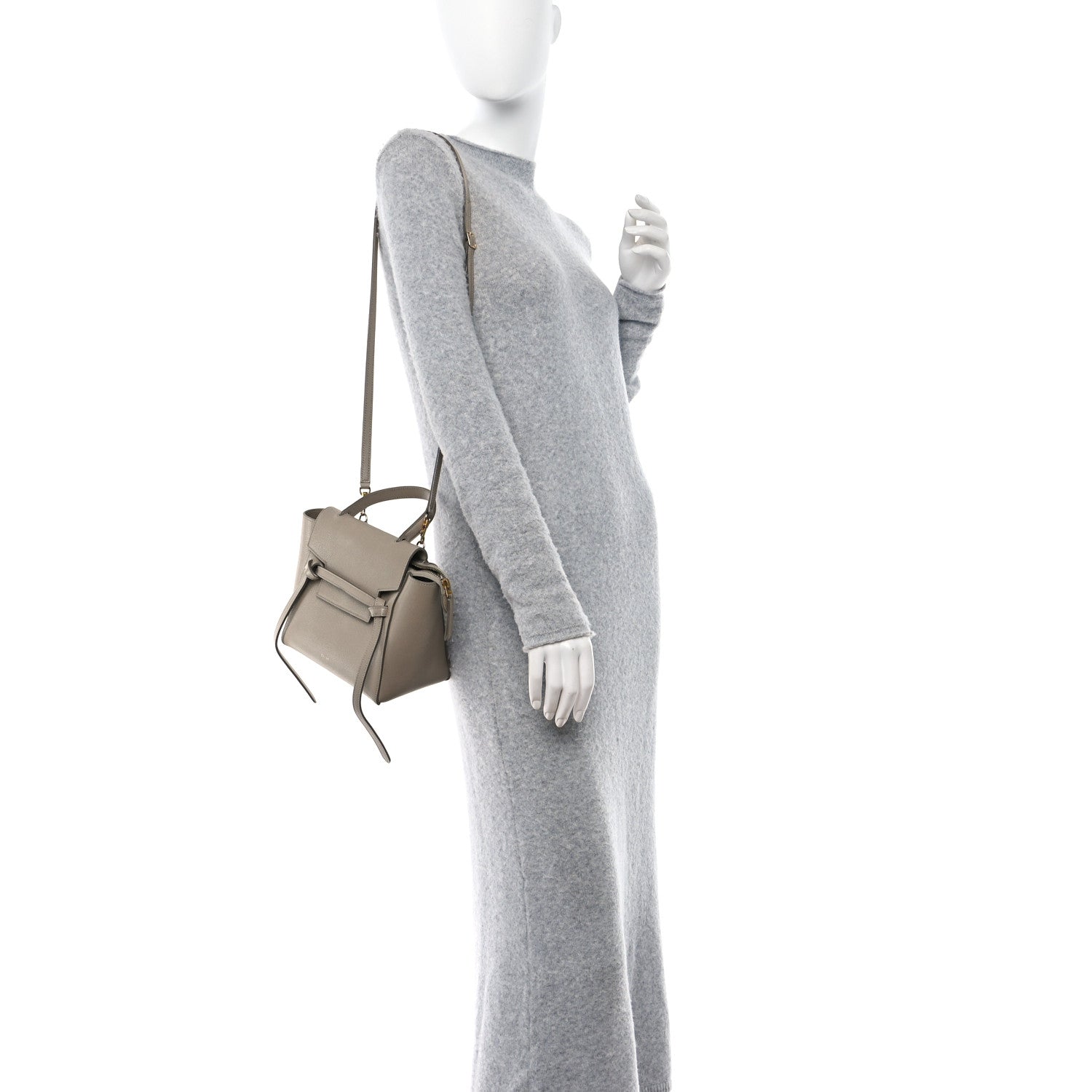 Celine Grained Calfskin Nano Belt Bag Light Taupe 2 of 16