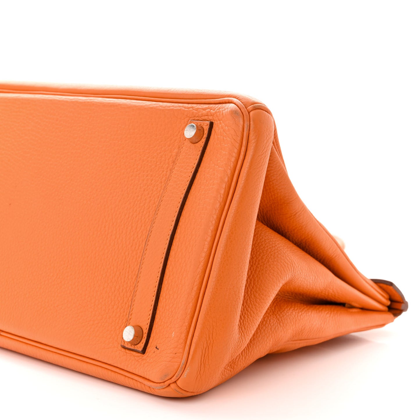 Taurillon Clemence Birkin 35 Orange