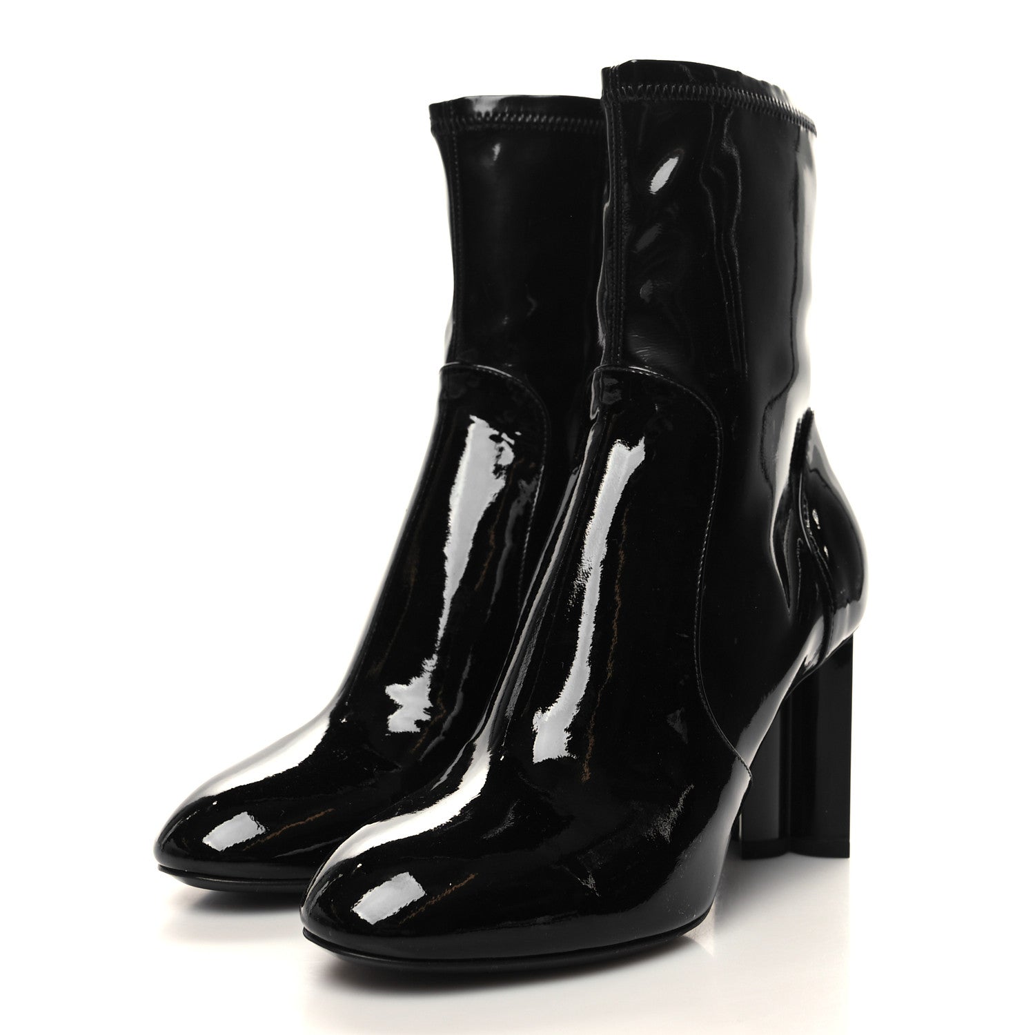 Louis Vuitton Patent Uniformes Silhouette Ankle Boots 36 Black 3 of 7