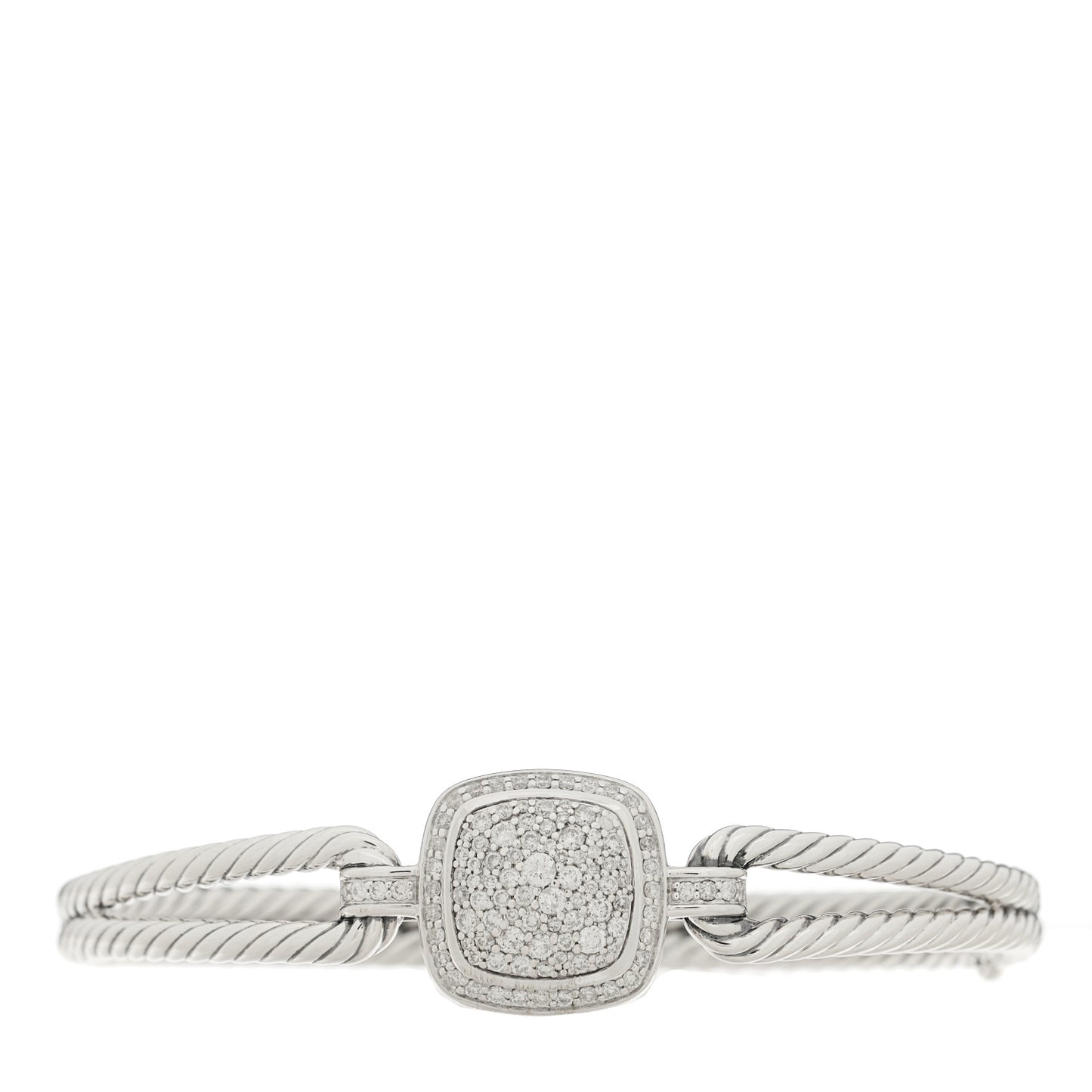 Sterling Silver Diamond Albion Cable Bracelet