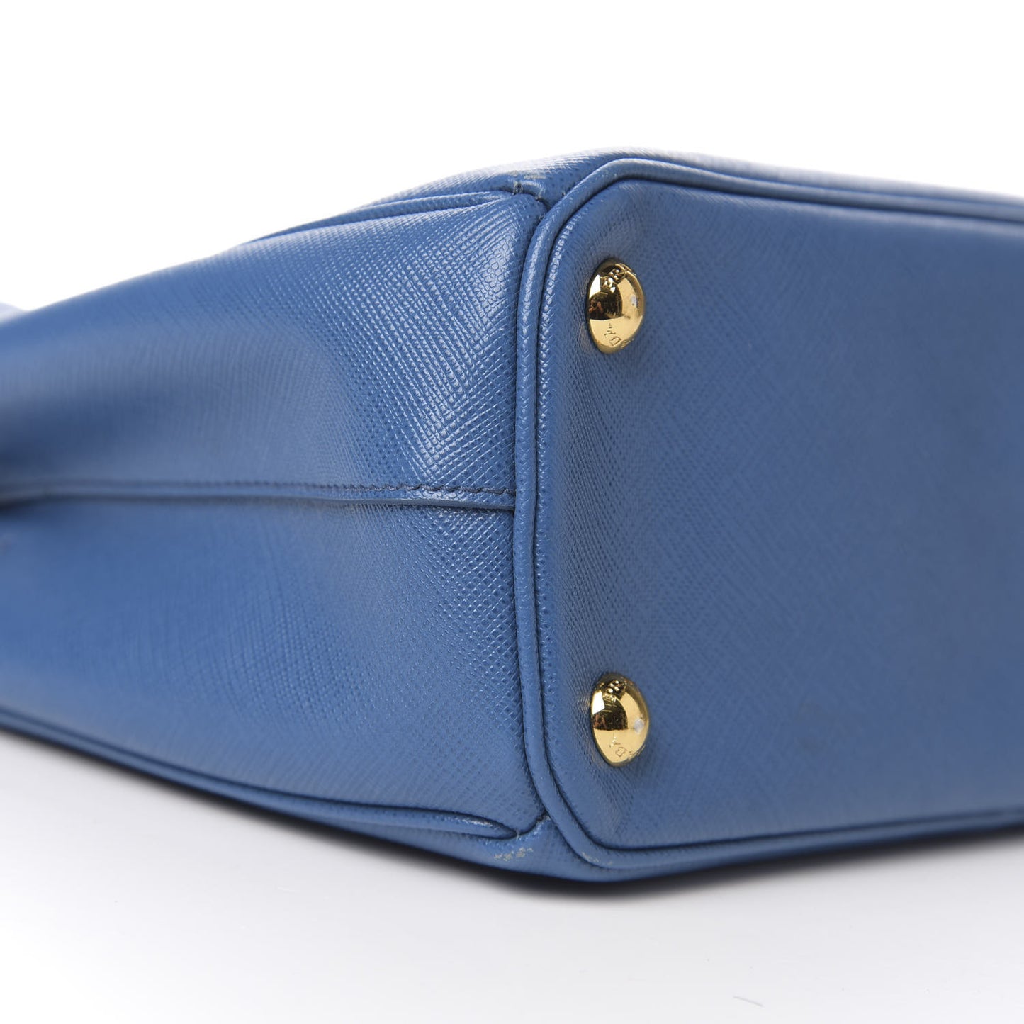 Saffiano Mini Galleria Double Zip Tote Cobalto
