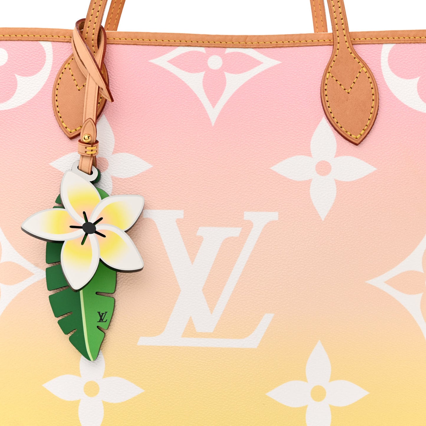 Monogram Giant By The Pool Neverfull MM Light Pink