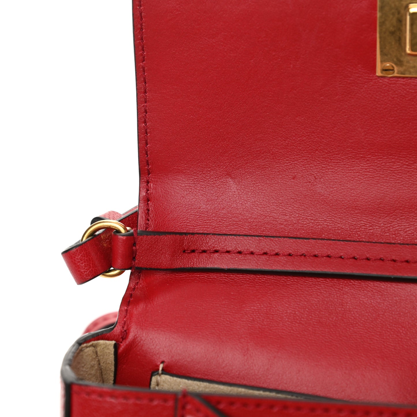 Goatskin Quilted GV3 Mini Pocket Convertible Bag Vermillon
