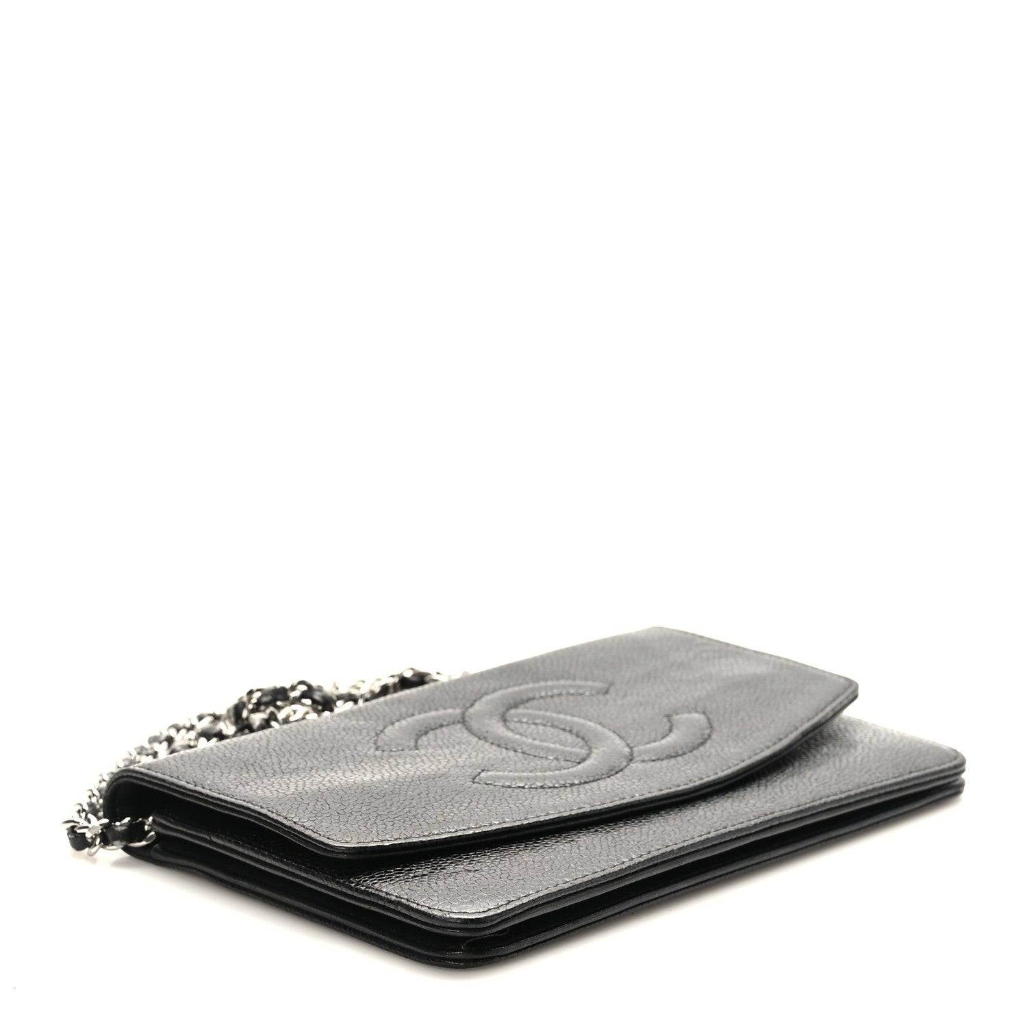 Chanel Caviar Timeless CC Wallet on Chain WOC Black 4 of 11