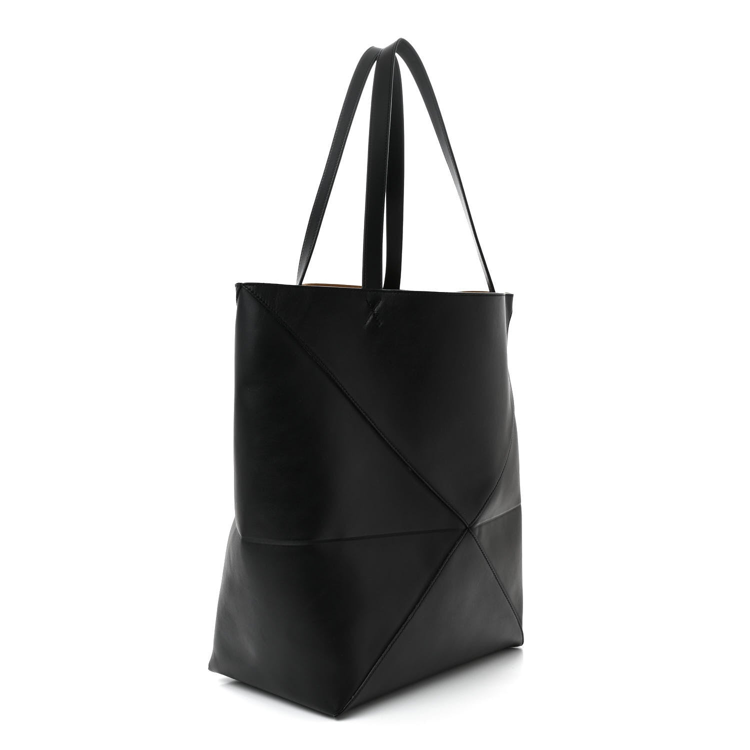 Loewe Shiny Calfskin Large Puzzle Fold Black 3 of 10