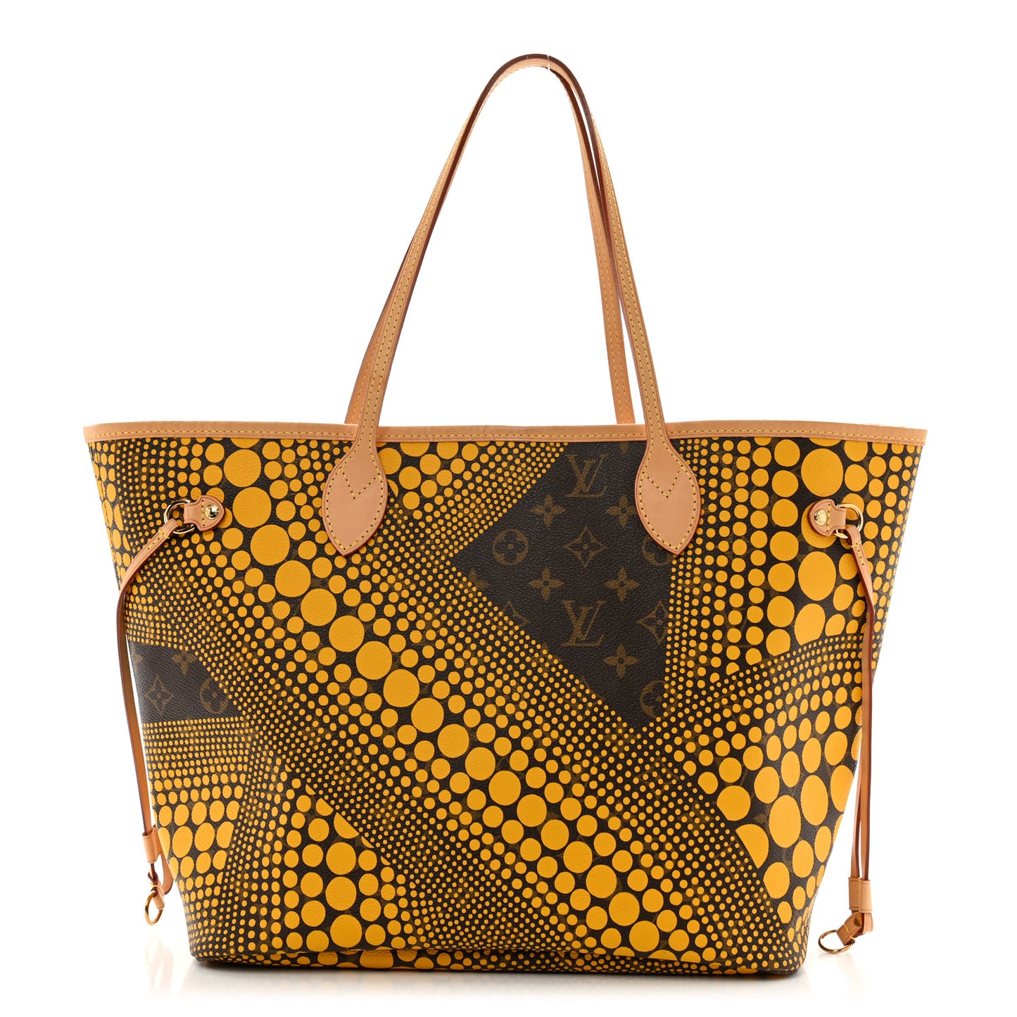 Monogram Kusama Waves Neverfull MM Yellow