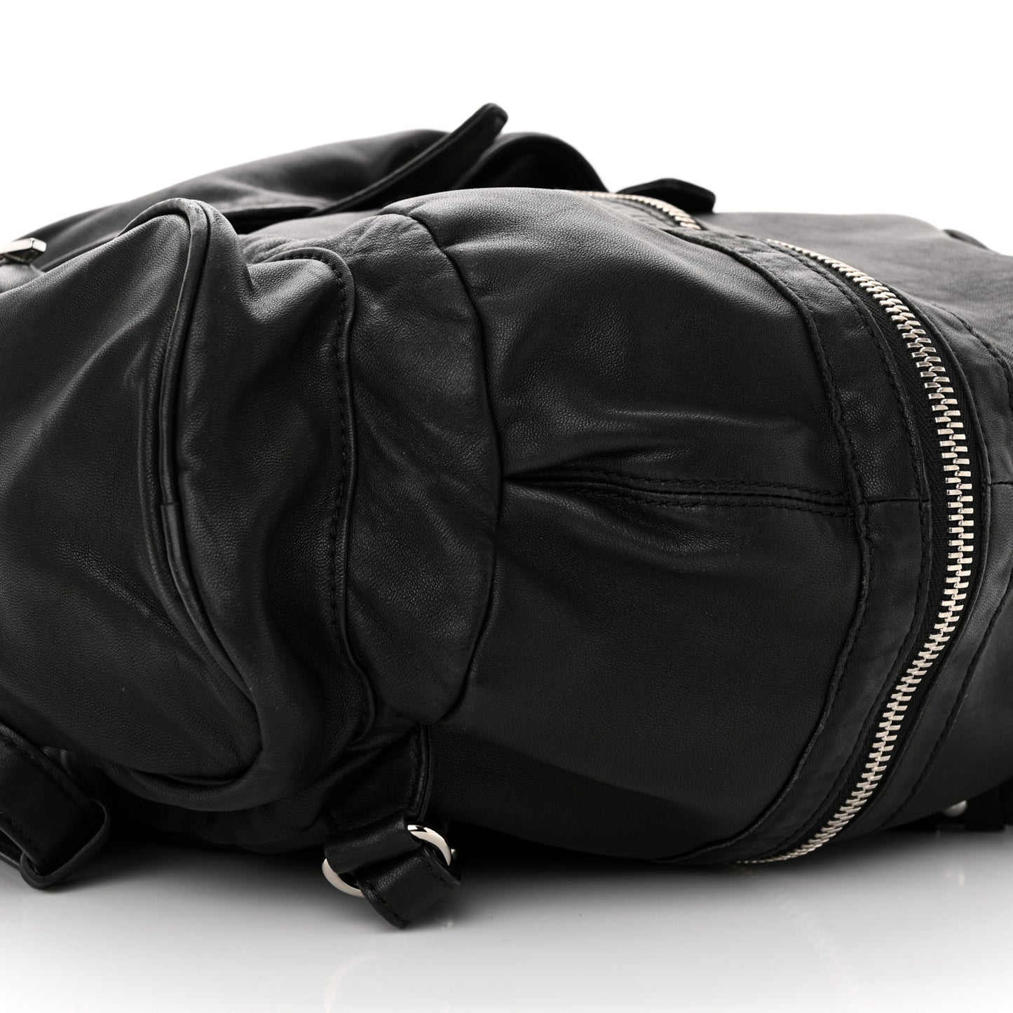 Lambskin Marti Backpack Bag Washed Black Rhodium Hardware