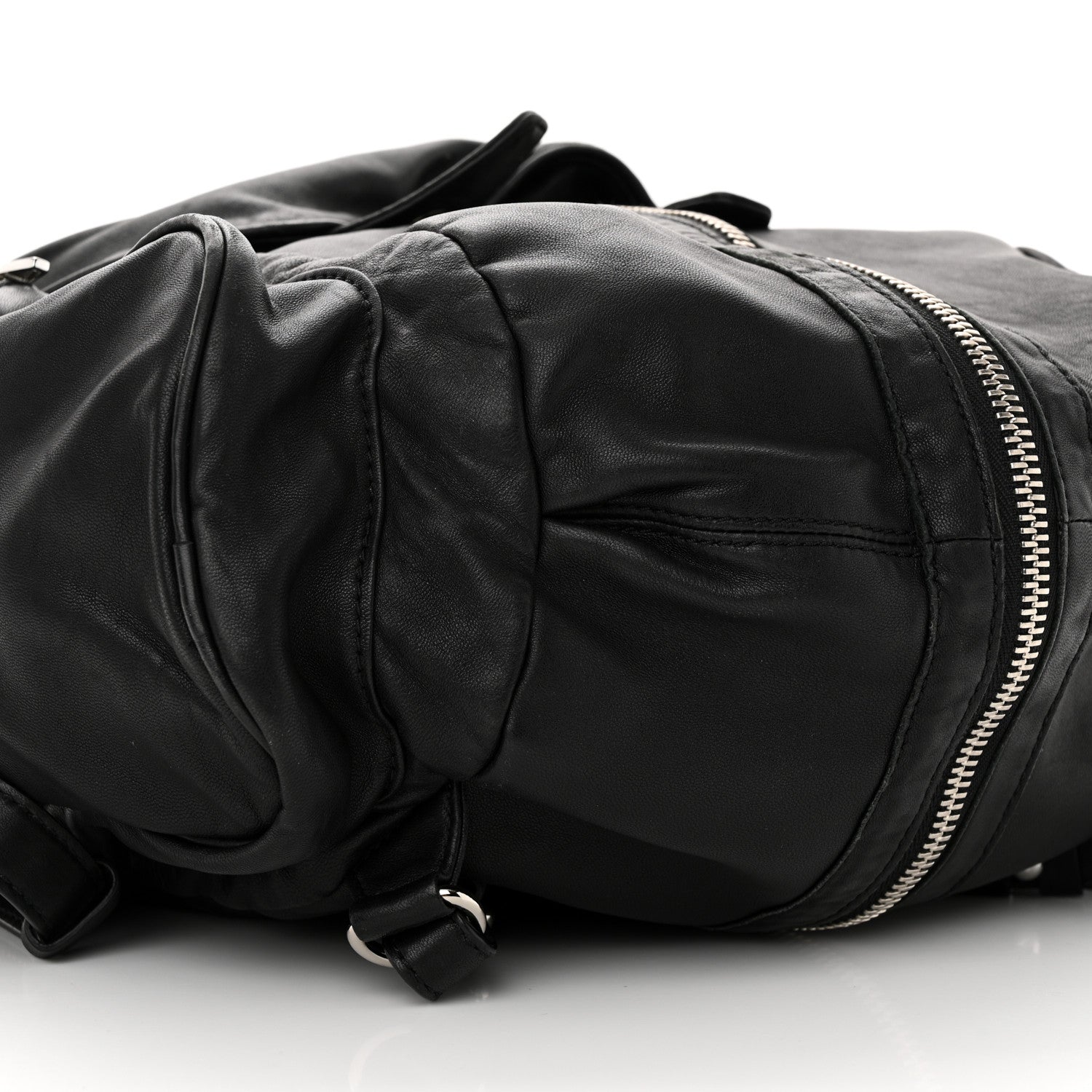 Alexander Wang Lambskin Marti Backpack Bag Washed Black Rhodium Hardware 8 of 9