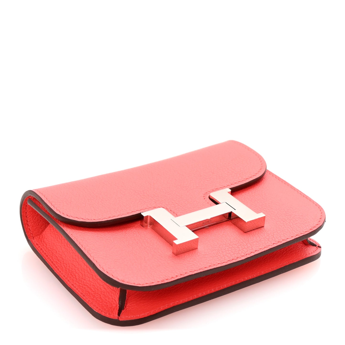 Evercolor Bi-Color Constance Slim Wallet Rose Texas Sienne
