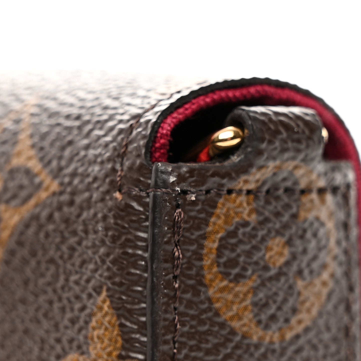 Monogram Pochette Felicie Chain Wallet Fuchsia