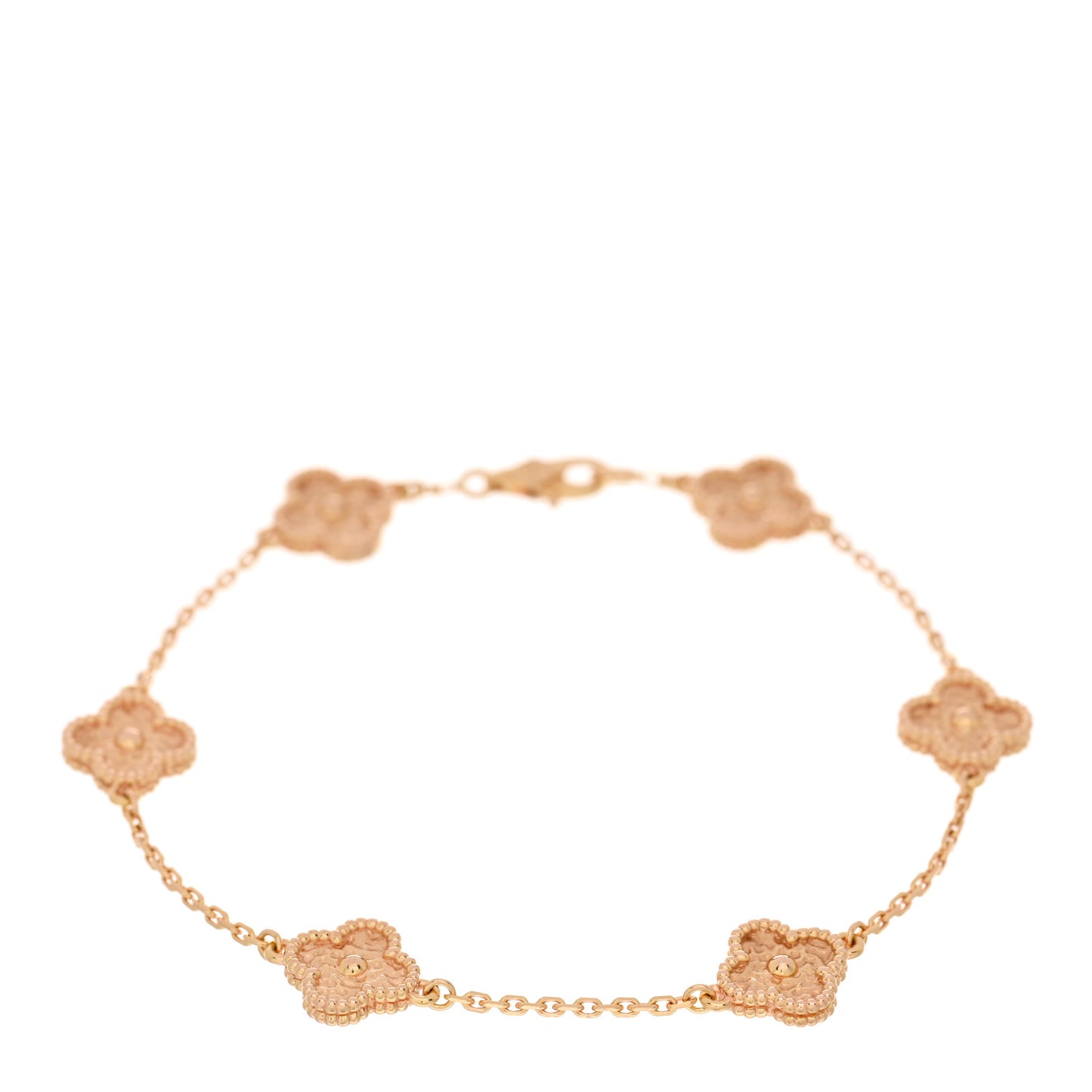 18K Rose Gold 6 Motifs Sweet Alhambra Bracelet