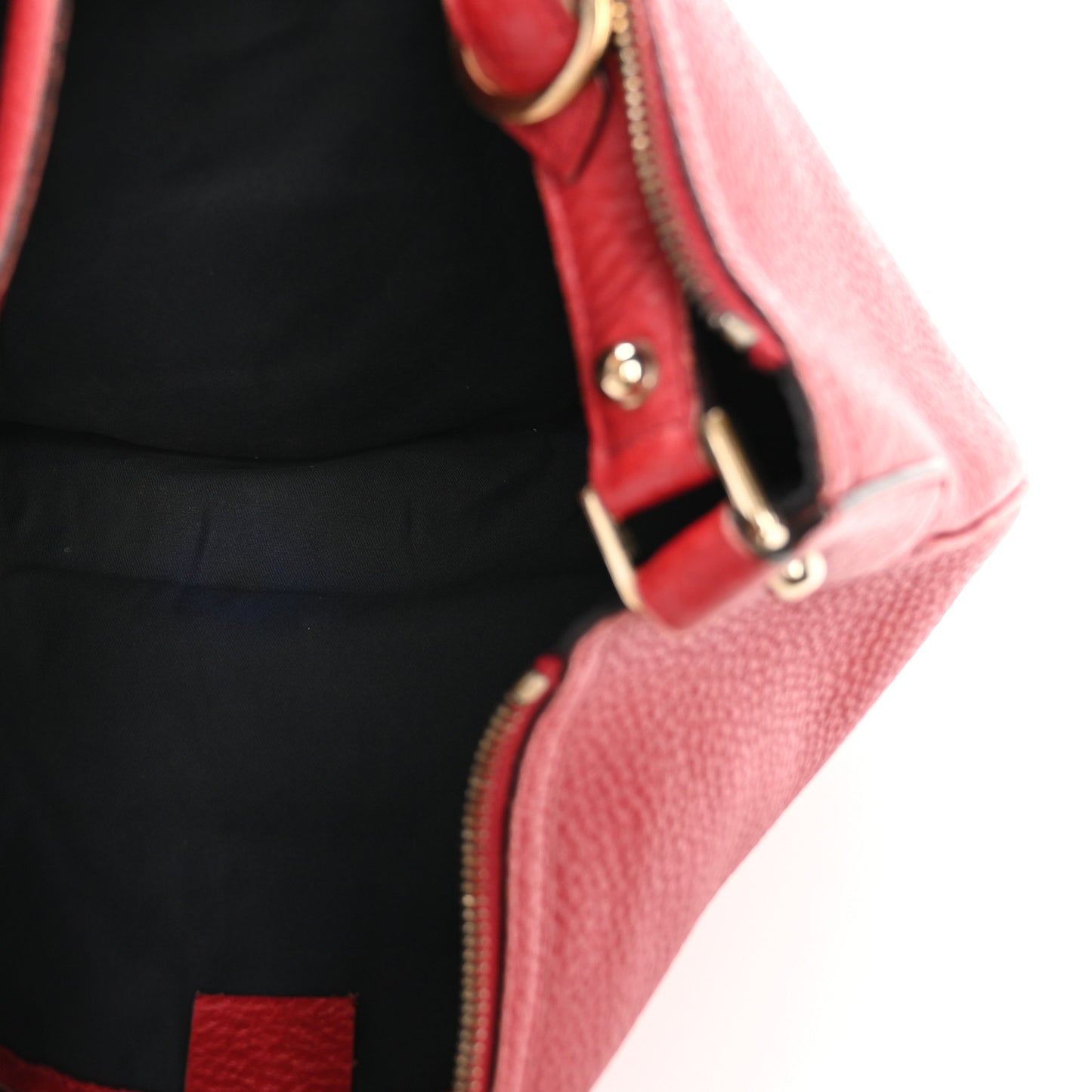 Calfskin Web Small Blondie Hobo Red