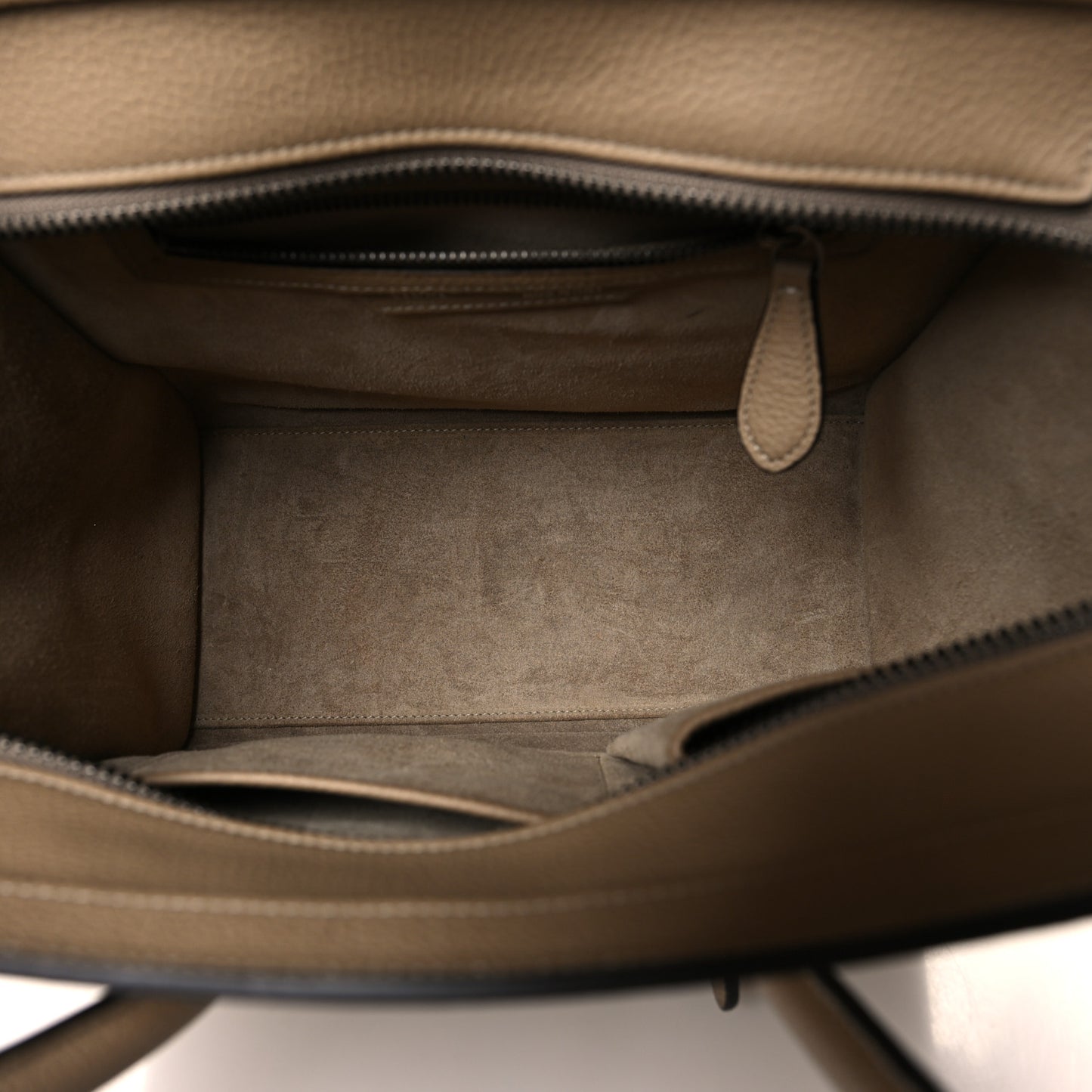 Drummed Calfskin Micro Luggage Dune