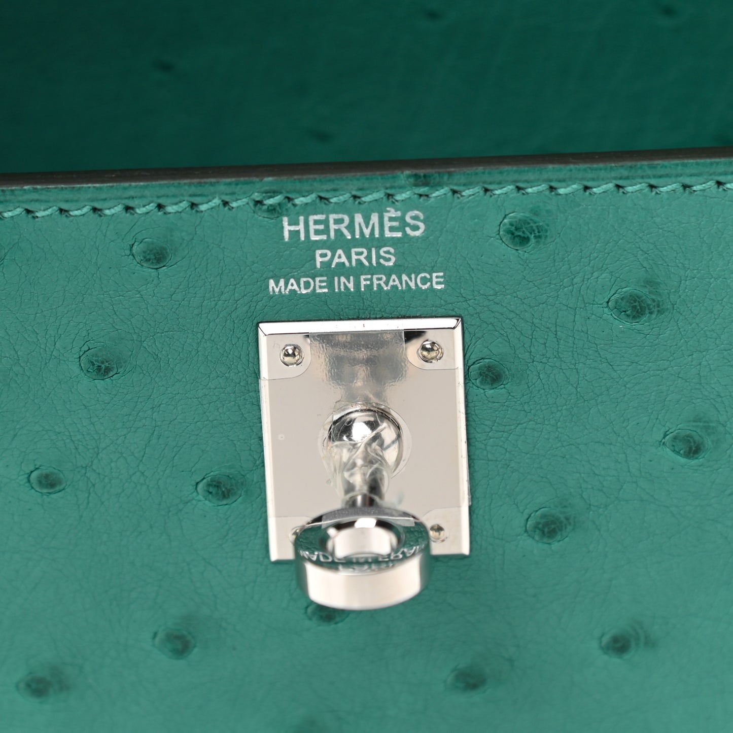 Ostrich Kelly Sellier 25 Vert Verone