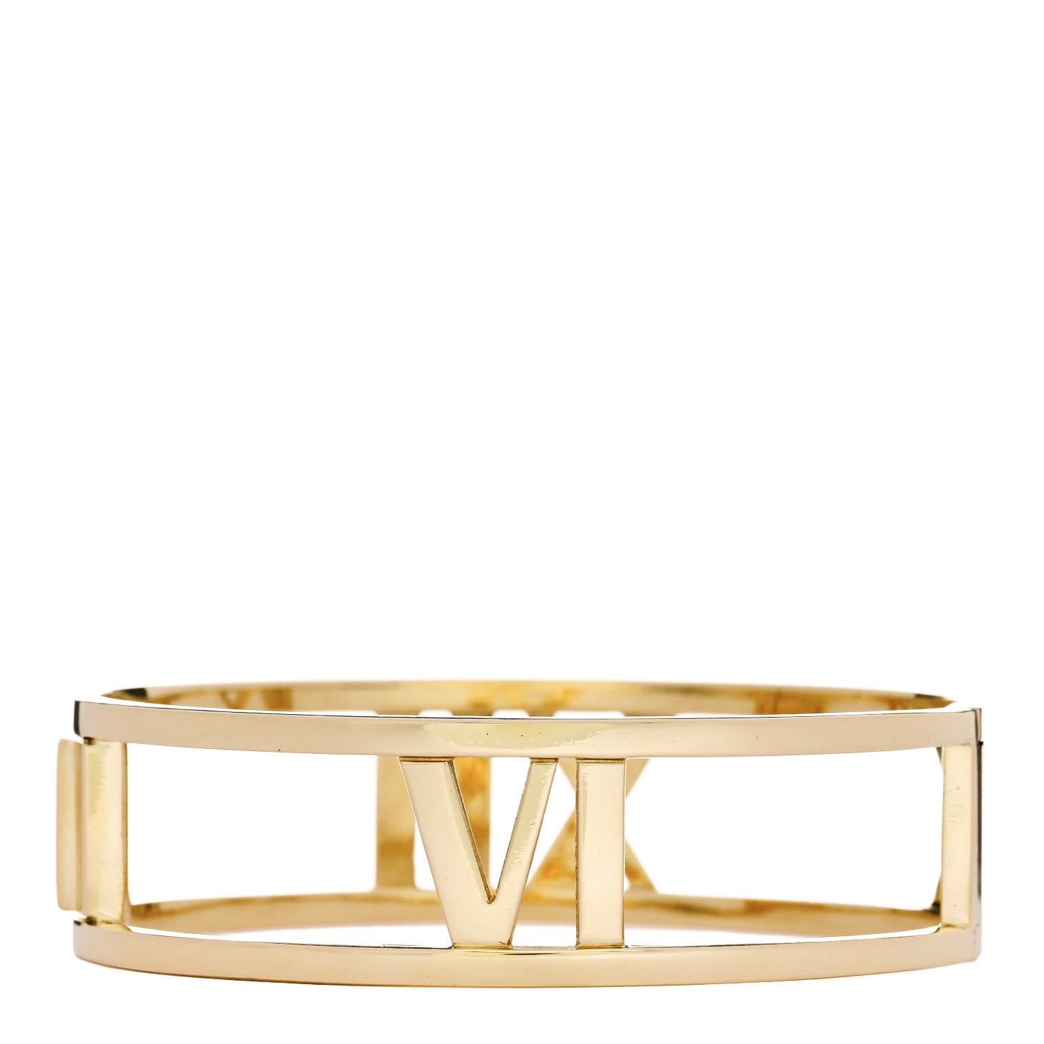 Tiffany 18K Yellow Gold Atlas Wide Open Bangle Bracelet 2 of 4