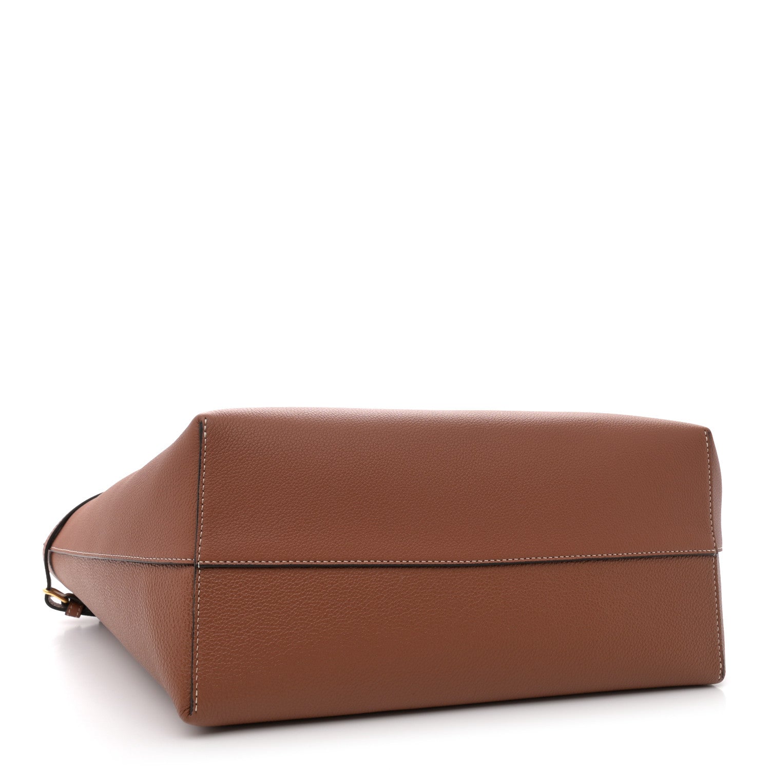 Celine Grained Calfskin Triomphe Medium Cabas Anais  Tan 4 of 11