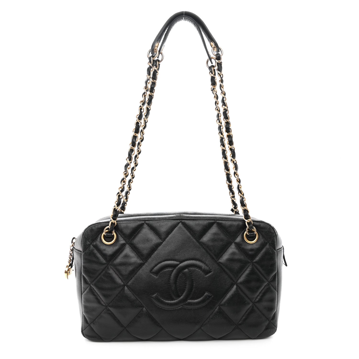 Chanel Calfskin Quilted Small Ballerine Camera Case Black 1 of 13