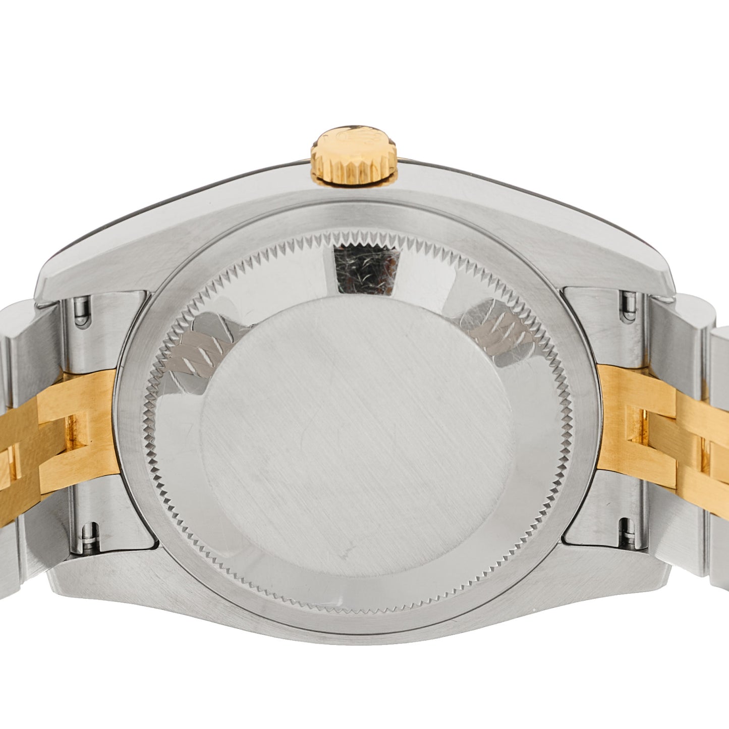 Stainless Steel 18K Yellow Gold 36mm Oyster Perpetual Datejust Watch Champagne 116233