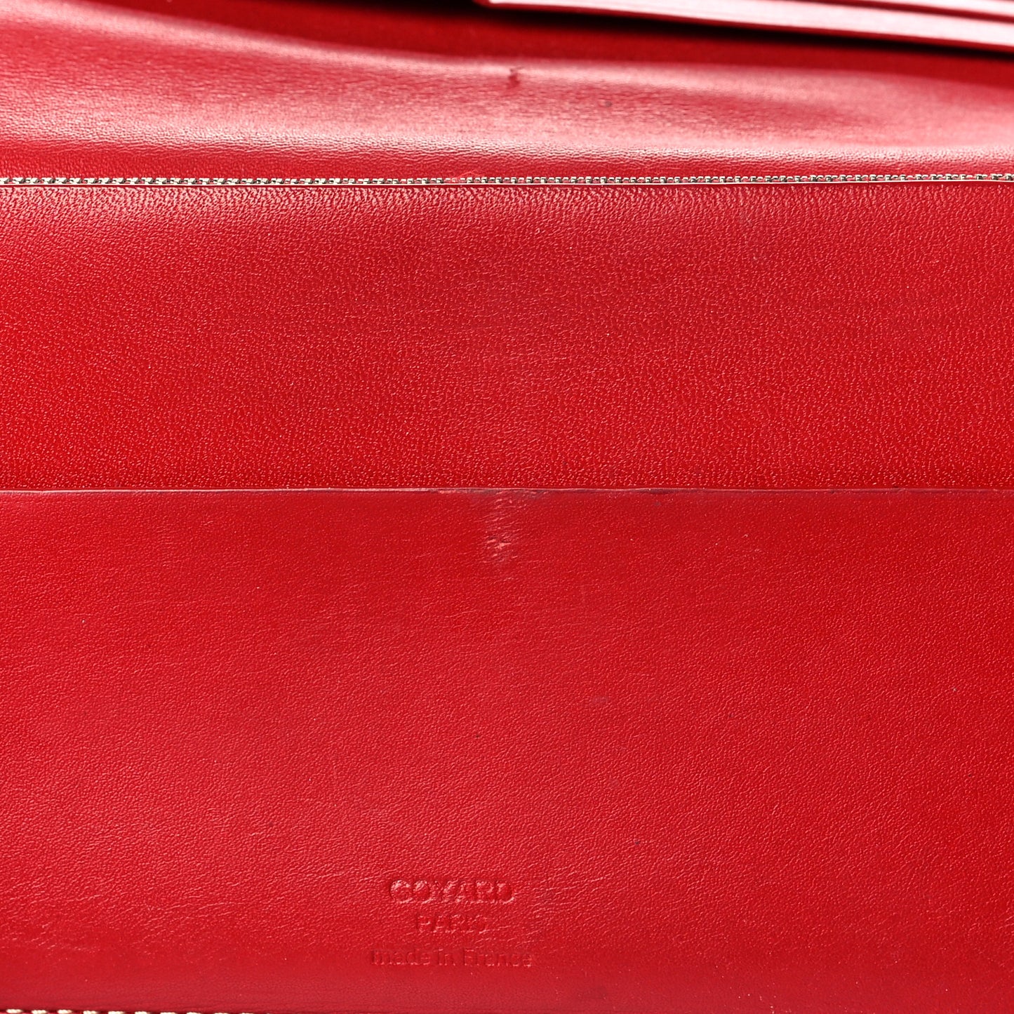 Goyardine Long Bi-Fold Wallet Red