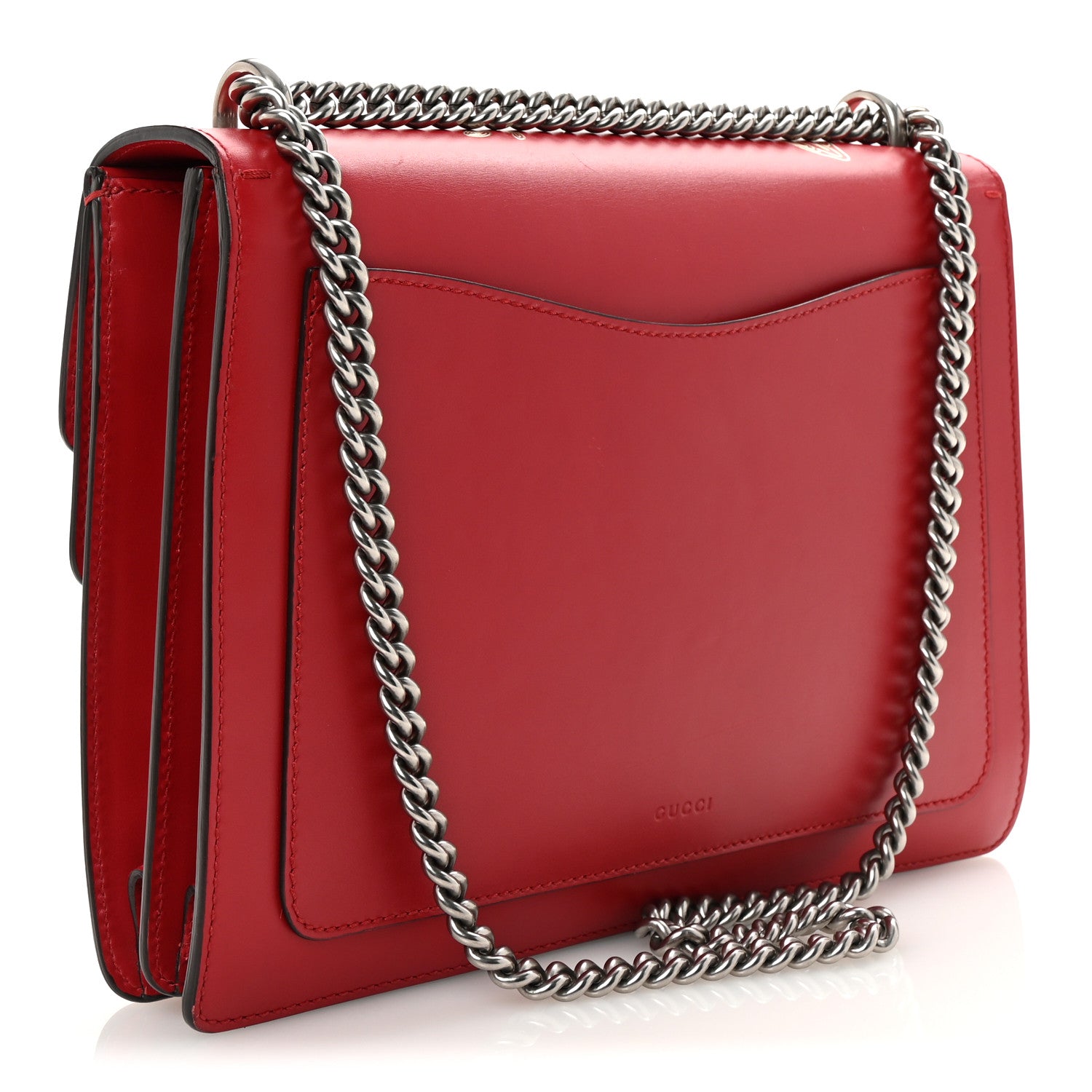 Gucci Calfskin Chinese New Year Medium Dionysus Shoulder Bag Hibiscus Red 3 of 10