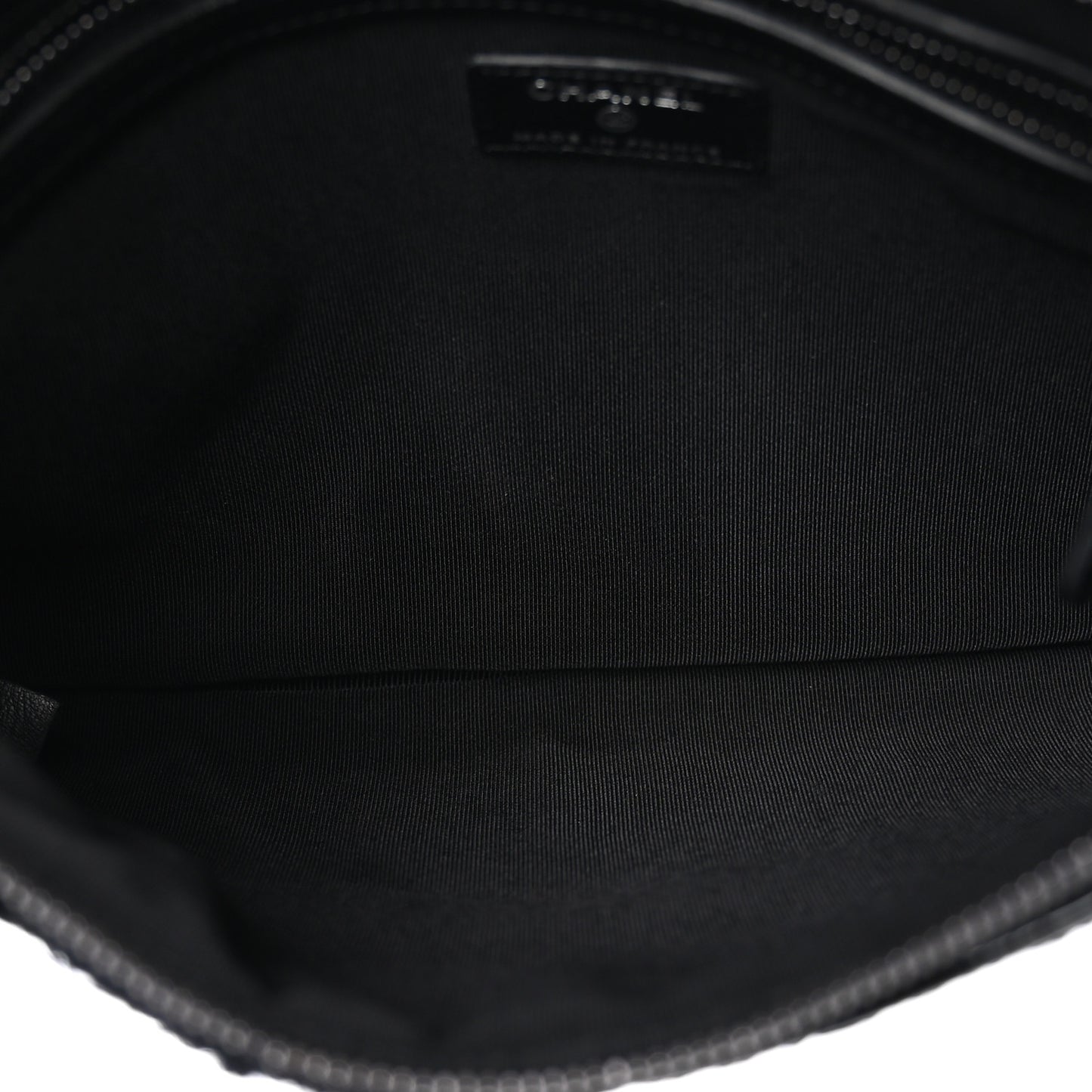 Tweed Patchwork Aged Calfskin Quilted Medium Cosmetic Case Black