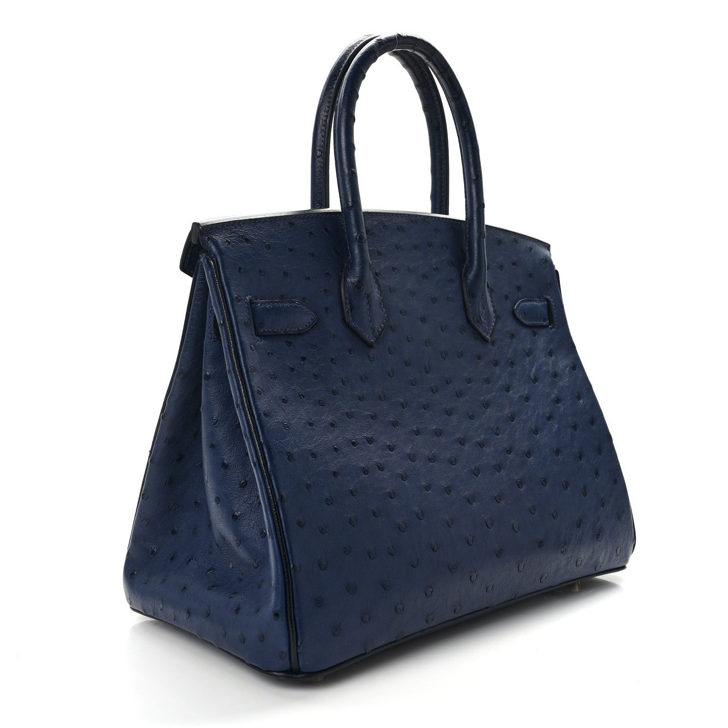 Hermes Ostrich Birkin 30 Bleu Iris 3 of 14