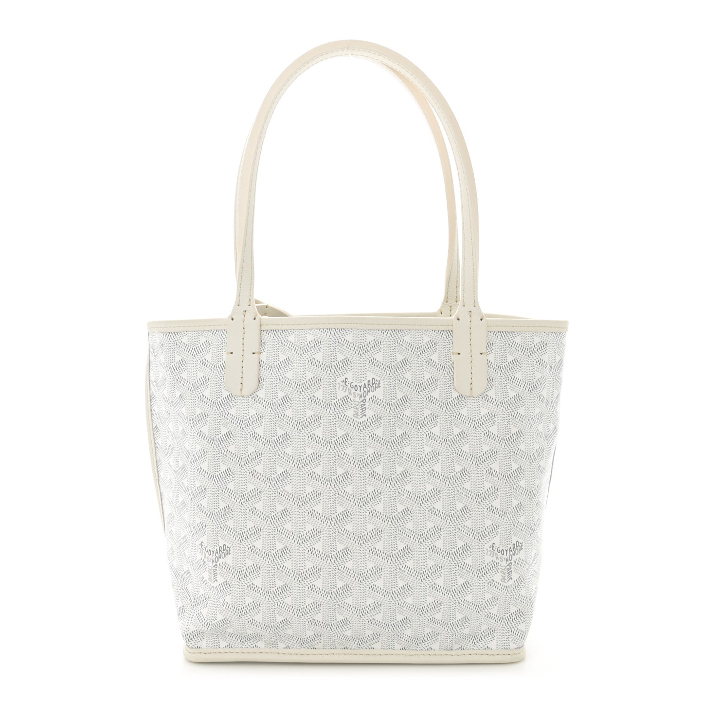 Goyardine Reversible Mini Anjou White