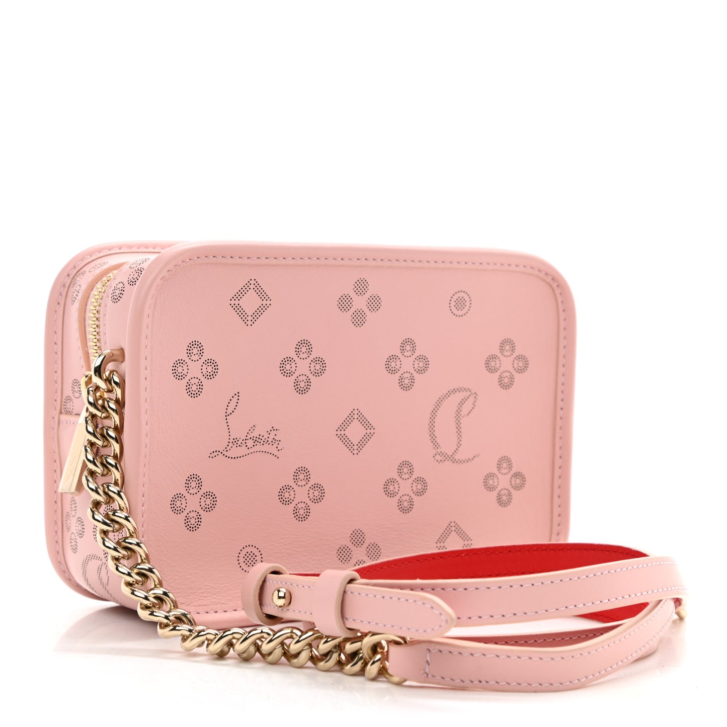 Calfskin Small Radioloubi Pink