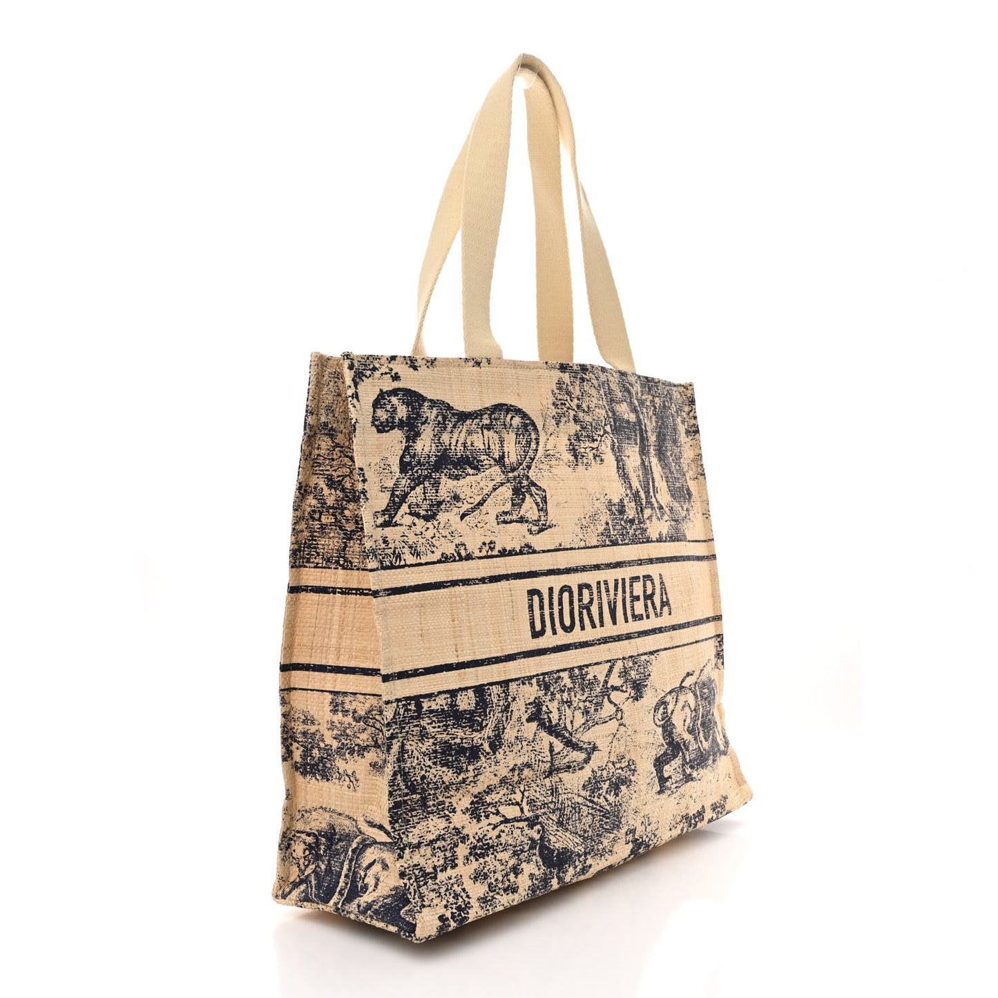 Straw Dioriviera Tote Beige