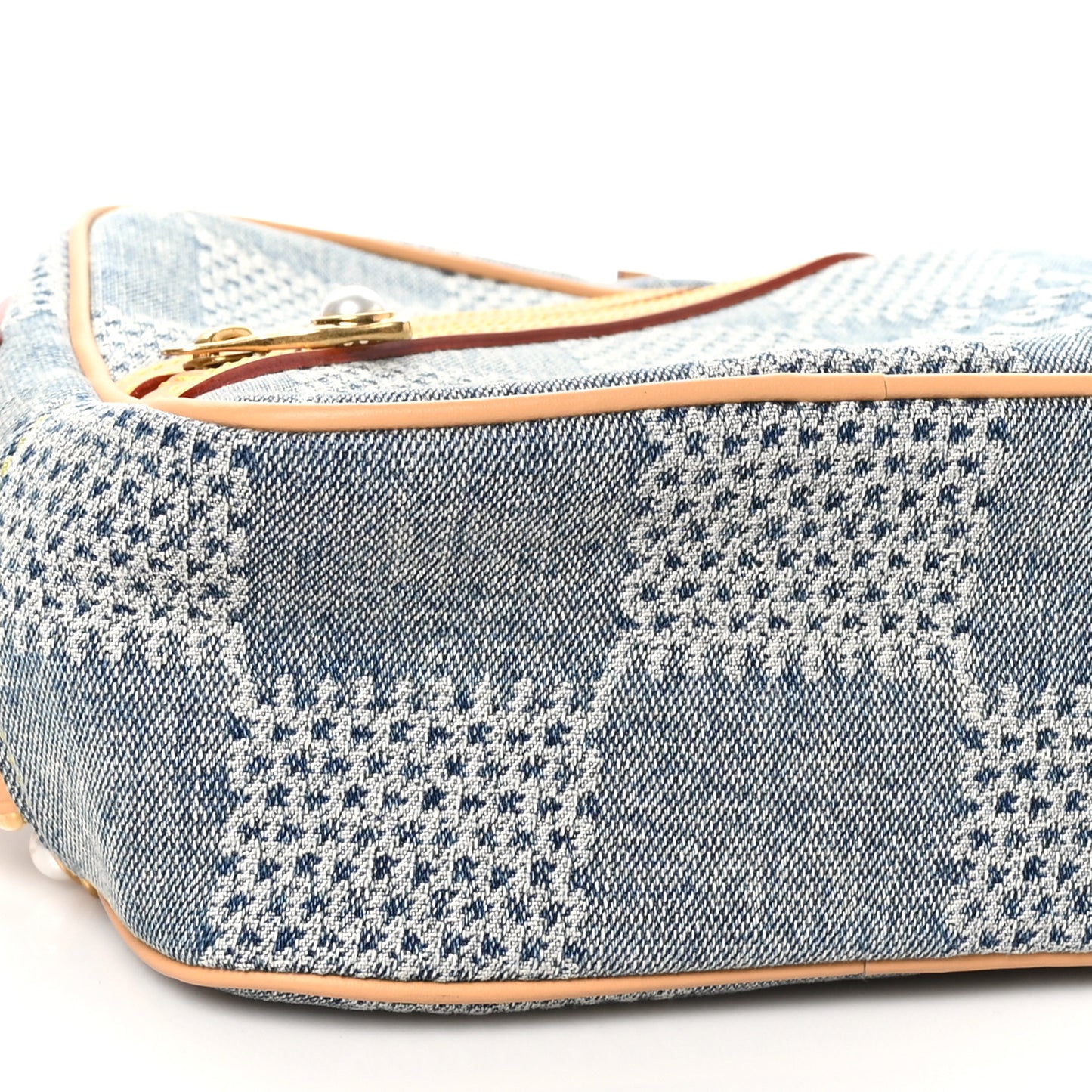 Damier Denim 3D Chess Messenger Bleu